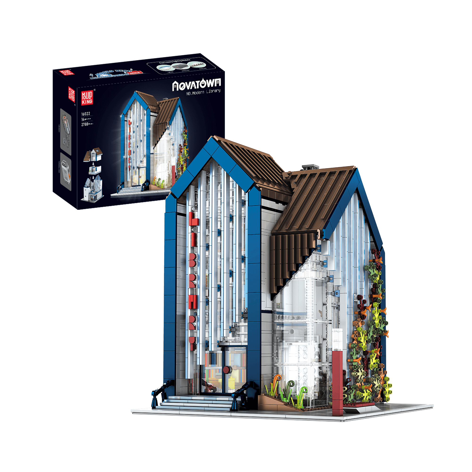 16022 Modern Library Building Set | 2,788 PCS - Main Image | TheBrickTube