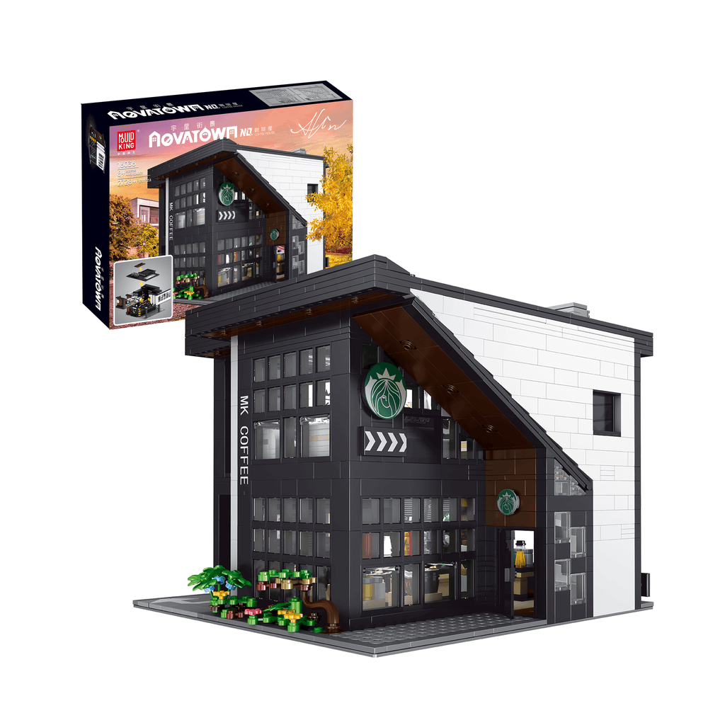 16036 Modern Coffee Shop MOC Building Set | 2,728 PCS - Main Image | TheBrickTube