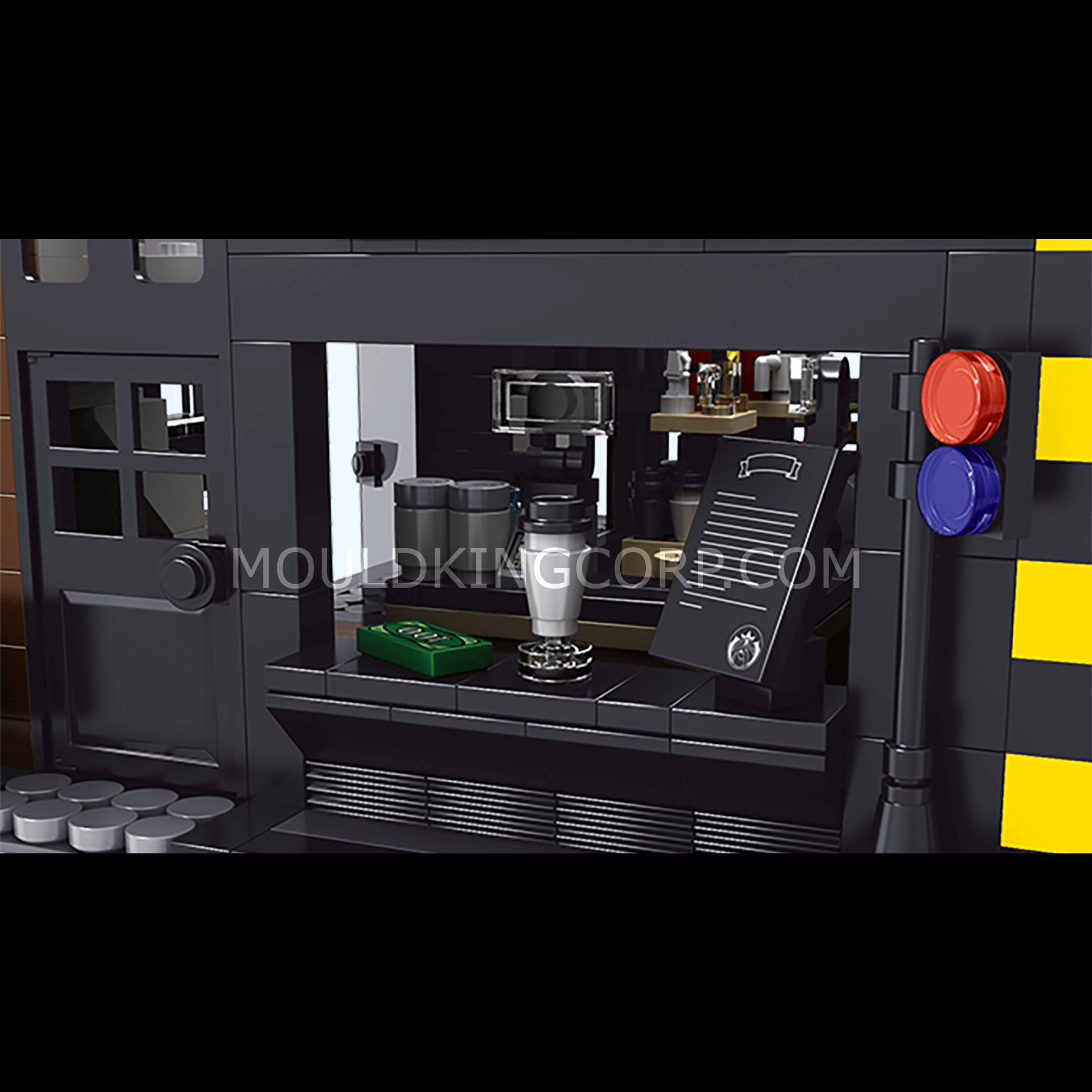 16036 Modern Coffee Shop MOC Building Set | 2,728 PCS - Image 2 of 6 | TheBrickTube