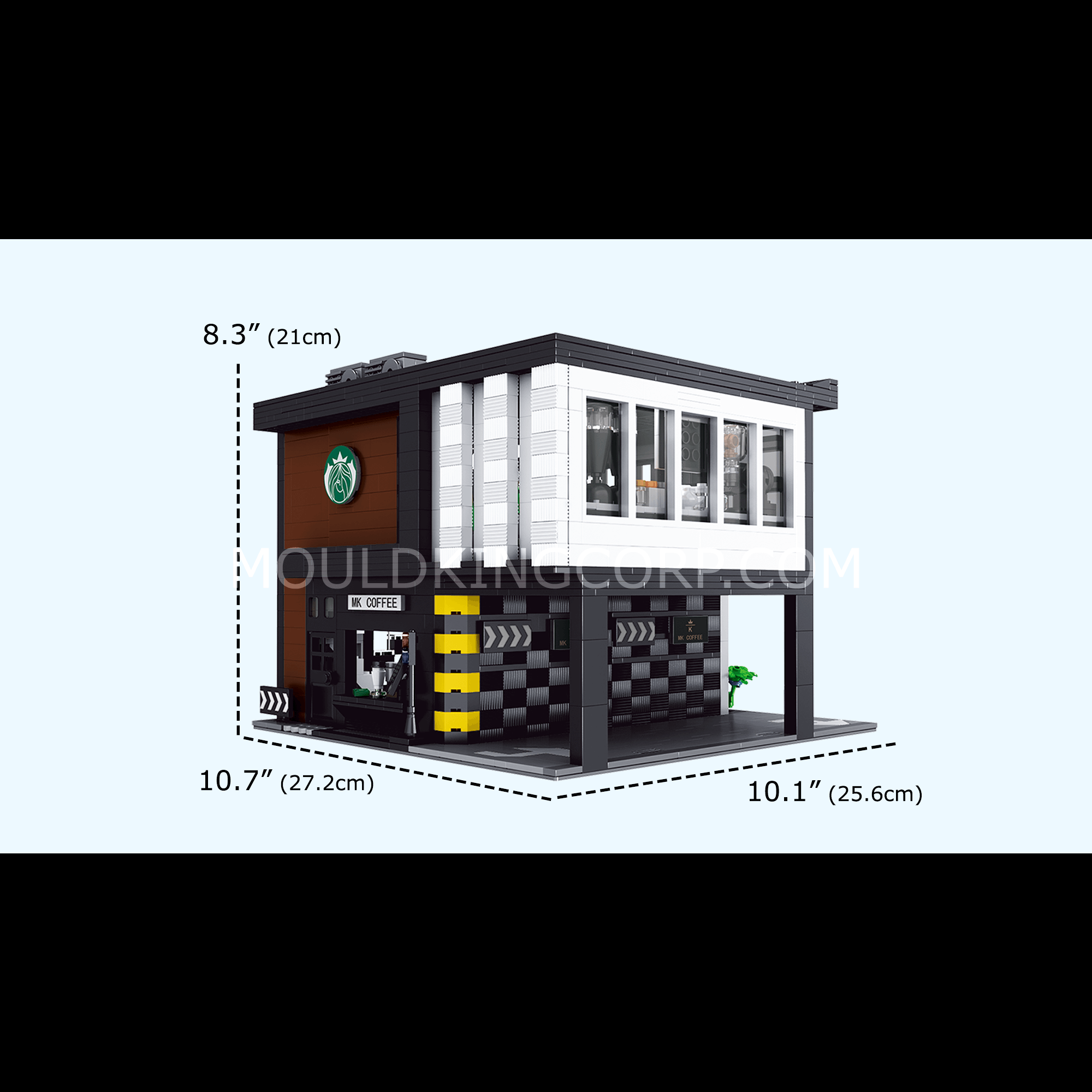 16036 Modern Coffee Shop MOC Building Set | 2,728 PCS - Image 6 of 6 | TheBrickTube