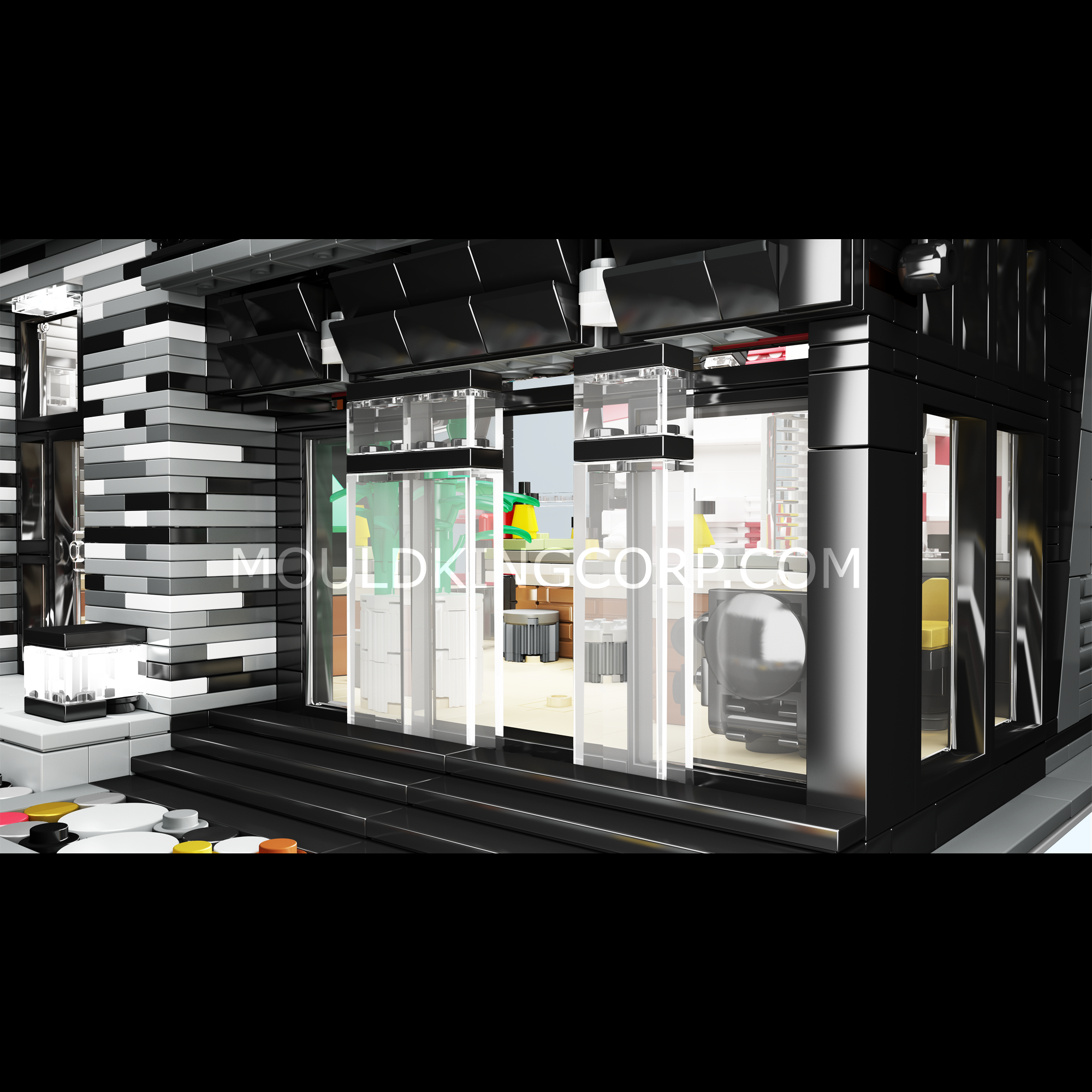 16042 Street Modern BAR MOC Building Set | 3,992 PCS - Image 3 of 6 | TheBrickTube