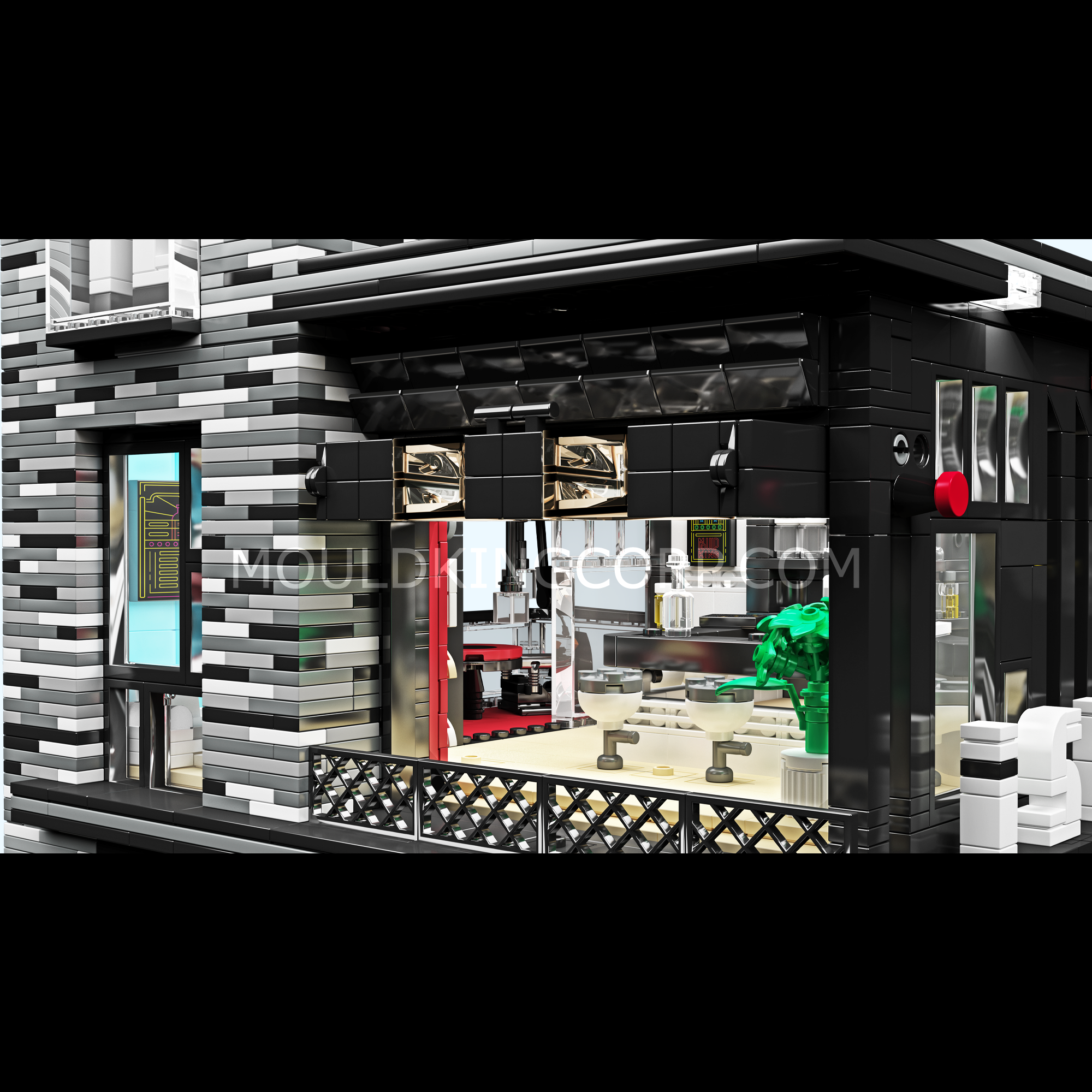 16042 Street Modern BAR MOC Building Set | 3,992 PCS - Image 5 of 6 | TheBrickTube