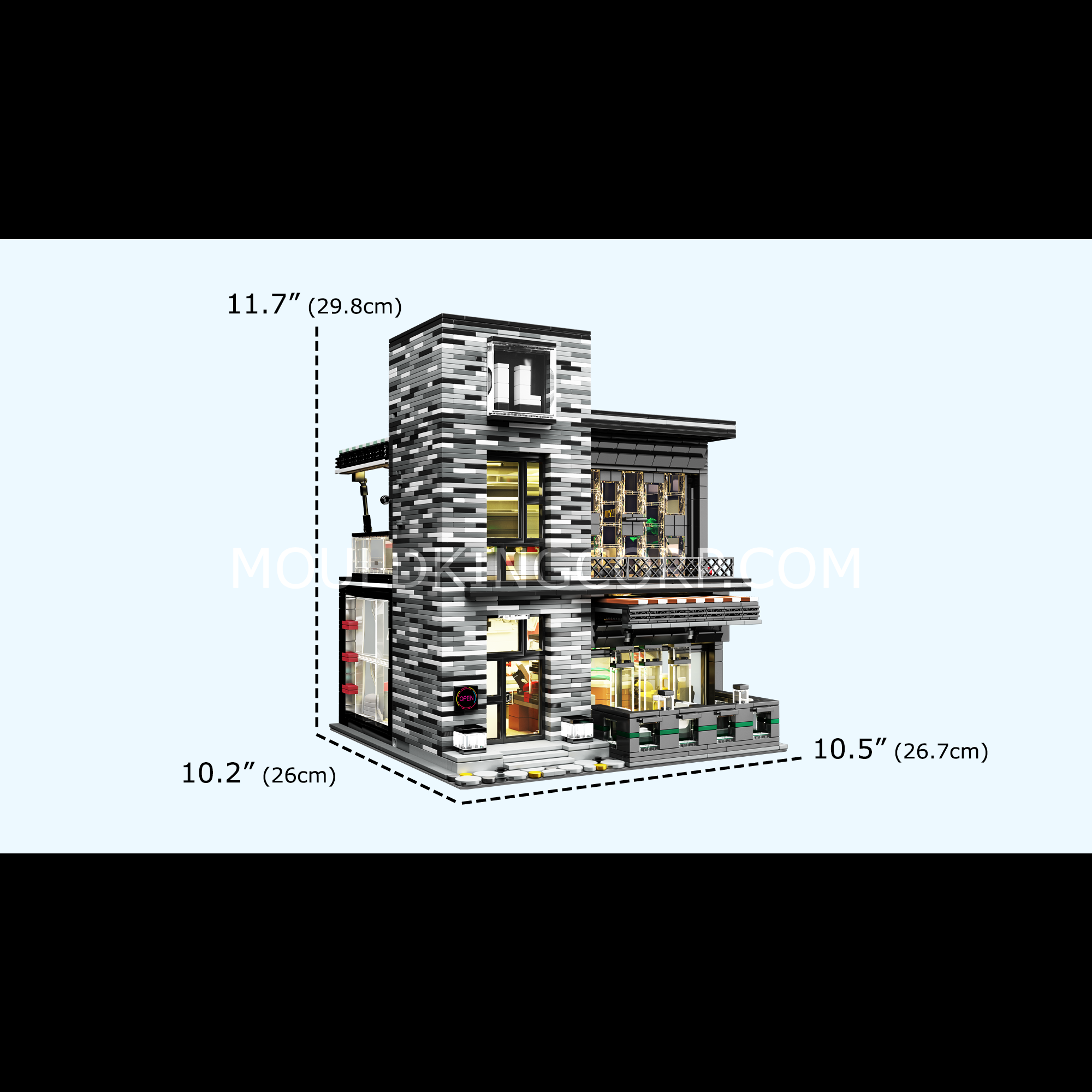 16042 Street Modern BAR MOC Building Set | 3,992 PCS - Image 6 of 6 | TheBrickTube