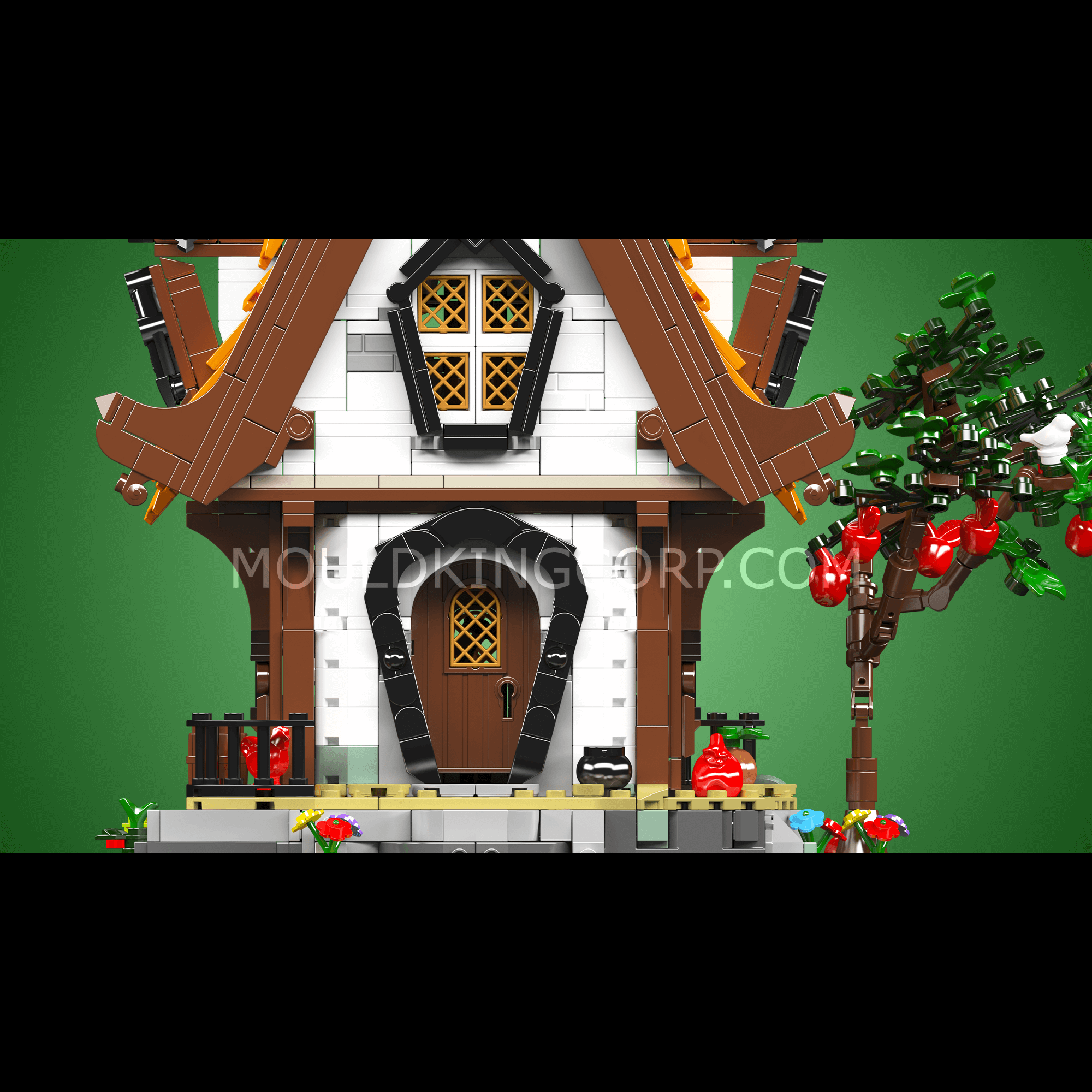 16054 Medieval World Log Cabin Building Set | 2,192 Pcs - Image 4 of 6 | TheBrickTube