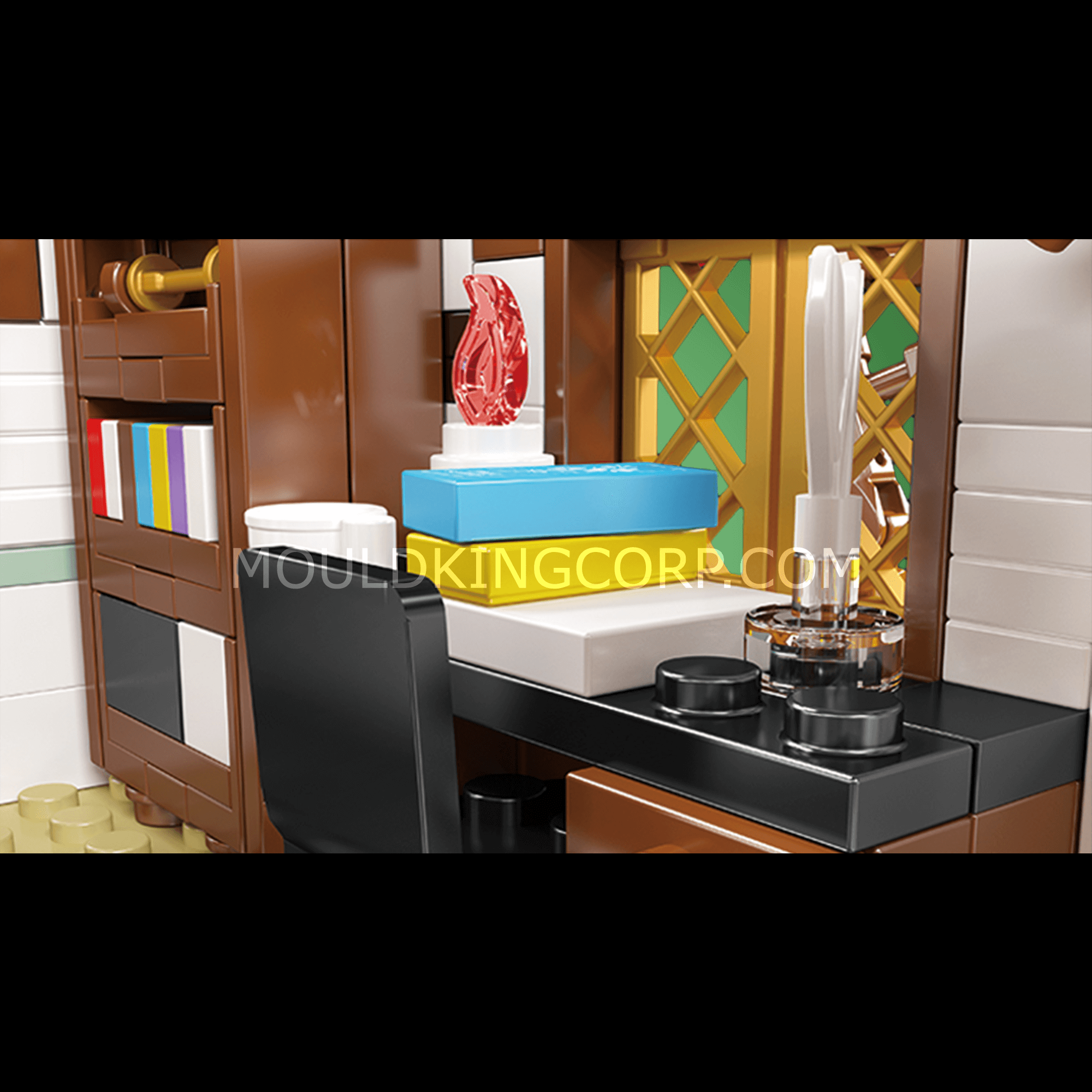 16054 Medieval World Log Cabin Building Set | 2,192 Pcs - Image 5 of 6 | TheBrickTube