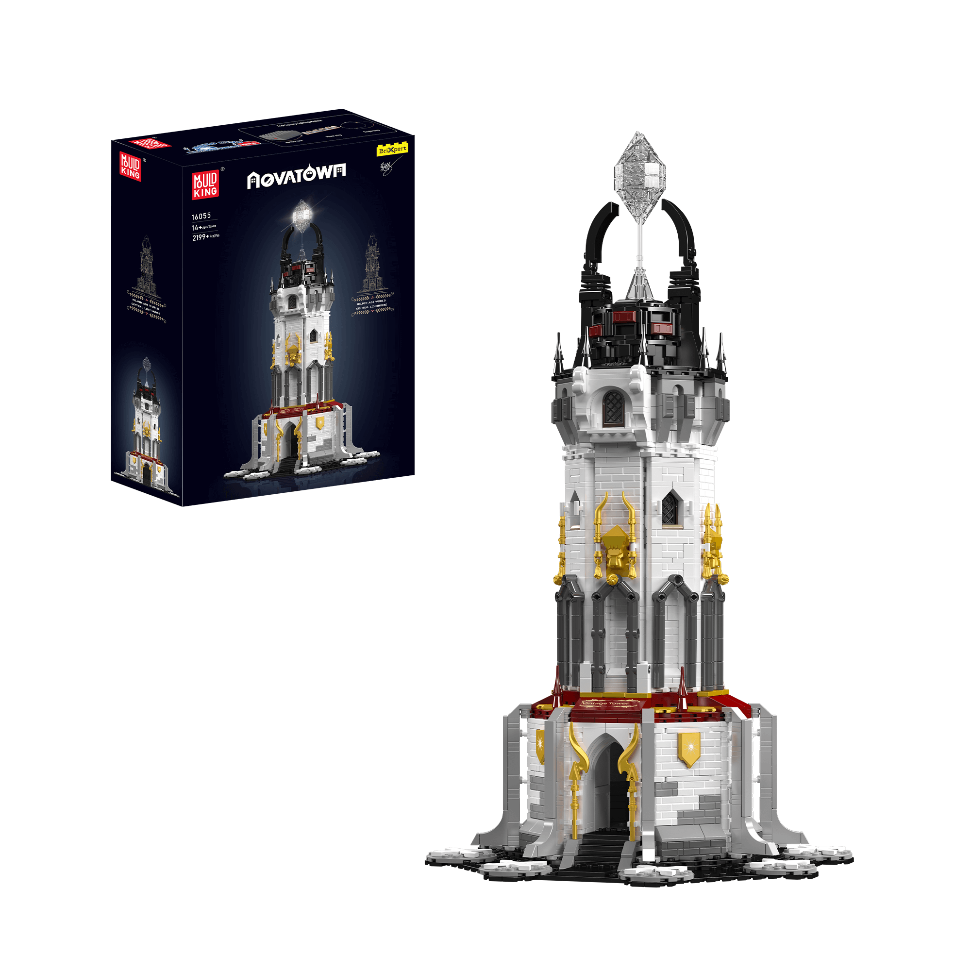 16055 Medieval Lighthouse Building Set | 2,199 Pcs - Main Image | TheBrickTube