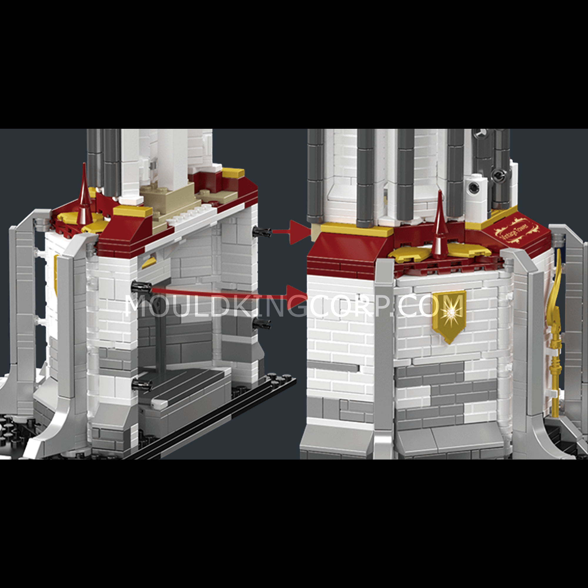 16055 Medieval Lighthouse Building Set | 2,199 Pcs - Image 2 of 6 | TheBrickTube