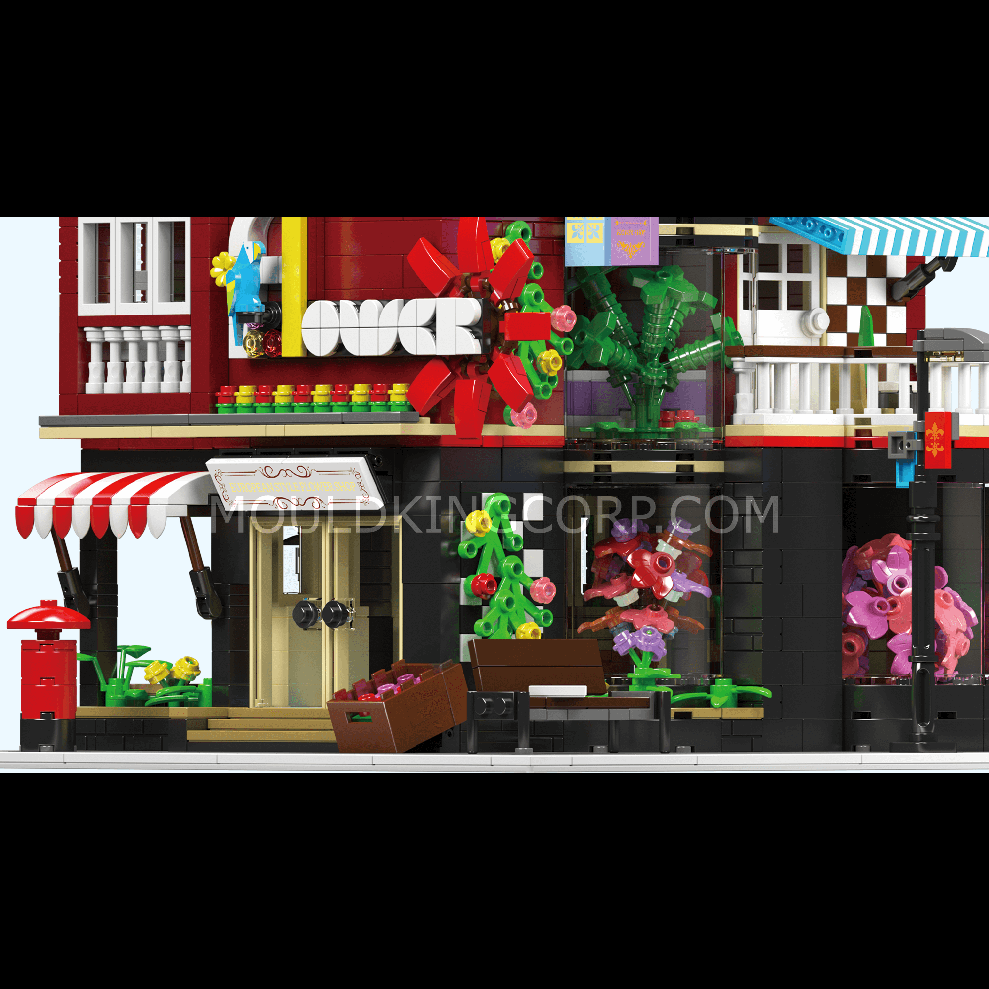 16056 NovaTown Flower Shop Building Set | 2,291 Pcs - Image 2 of 6 | TheBrickTube