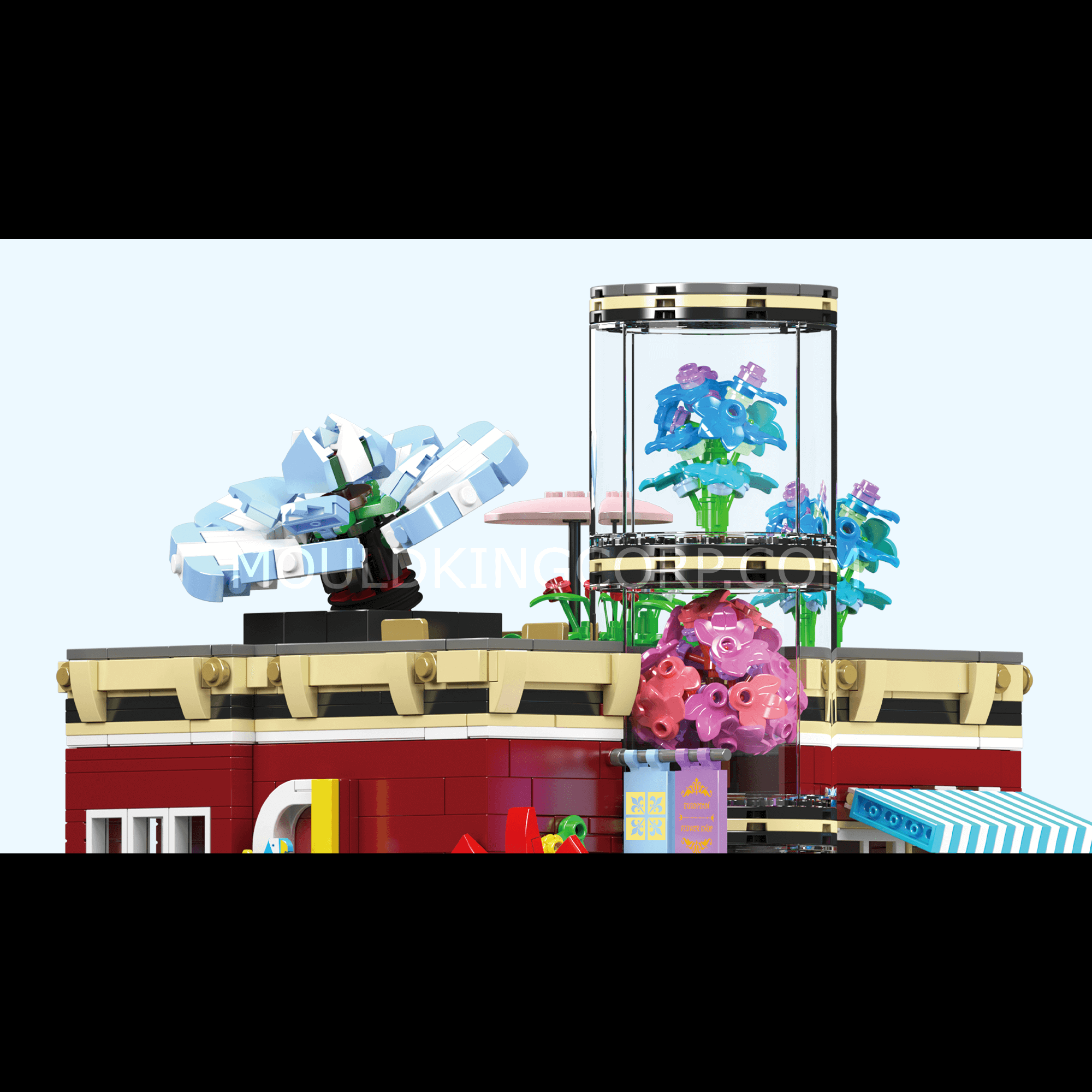 16056 NovaTown Flower Shop Building Set | 2,291 Pcs - Image 3 of 6 | TheBrickTube