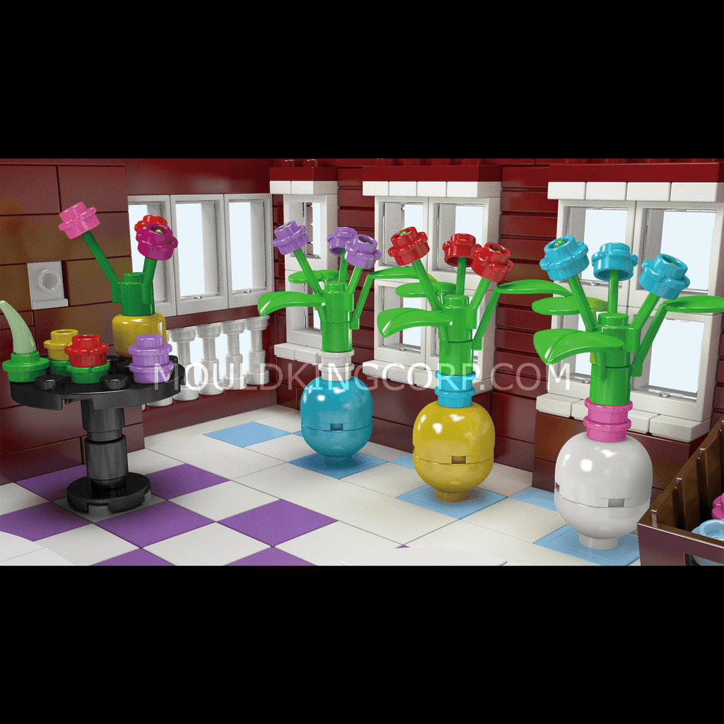 16056 NovaTown Flower Shop Building Set | 2,291 Pcs - Image 4 of 6 | TheBrickTube