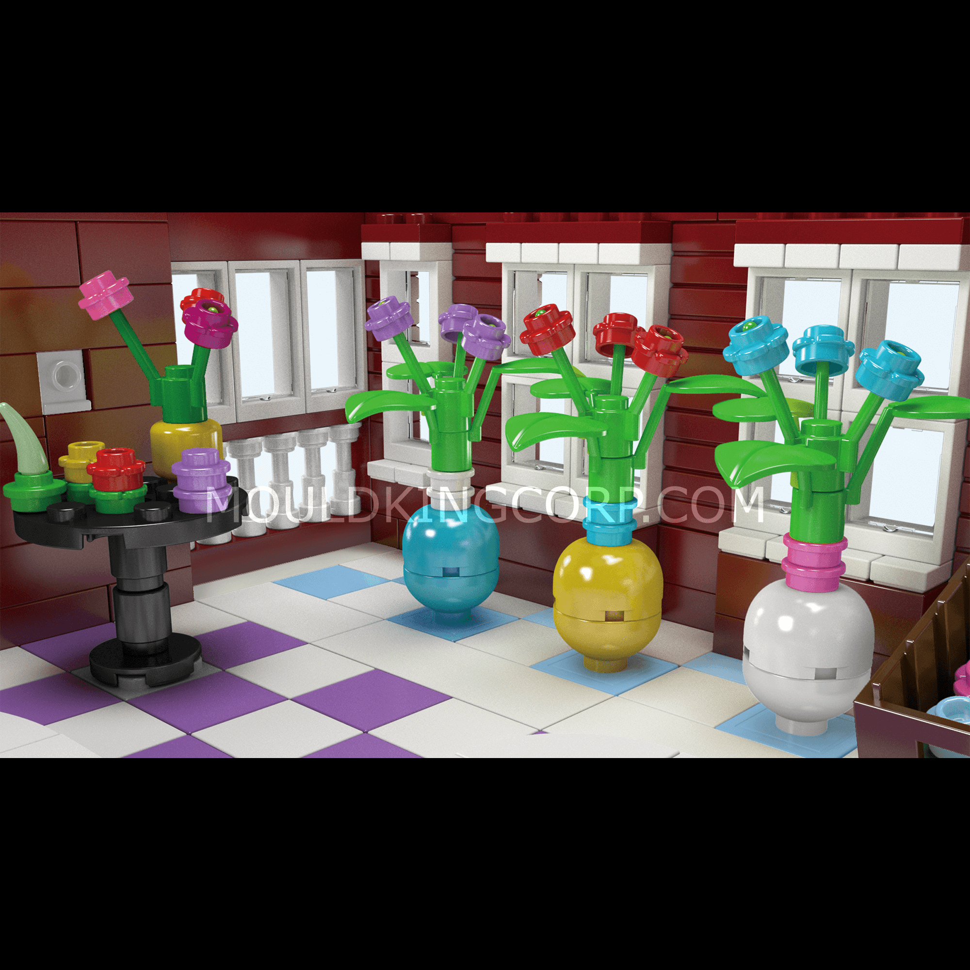 16056 NovaTown Flower Shop Building Set | 2,291 Pcs - Image 4 of 6 | TheBrickTube