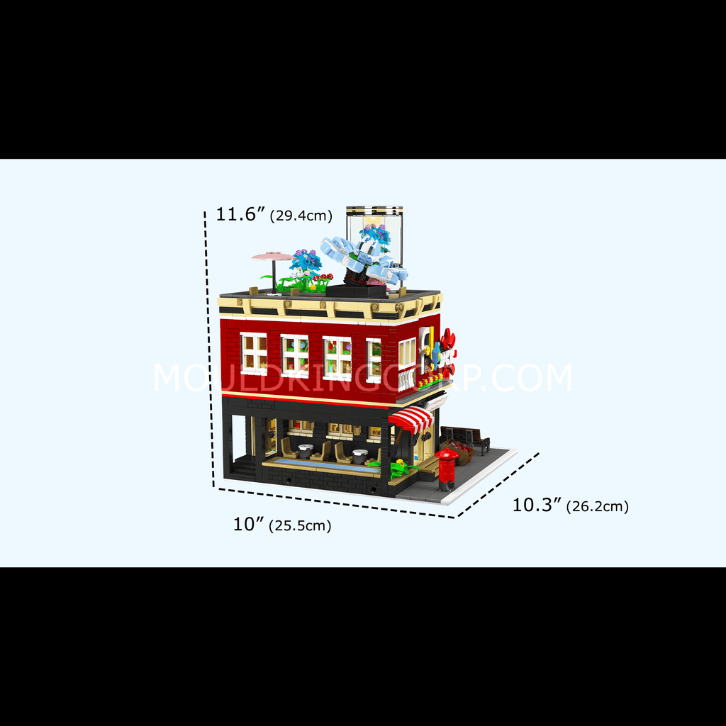 16056 NovaTown Flower Shop Building Set | 2,291 Pcs - Image 6 of 6 | TheBrickTube