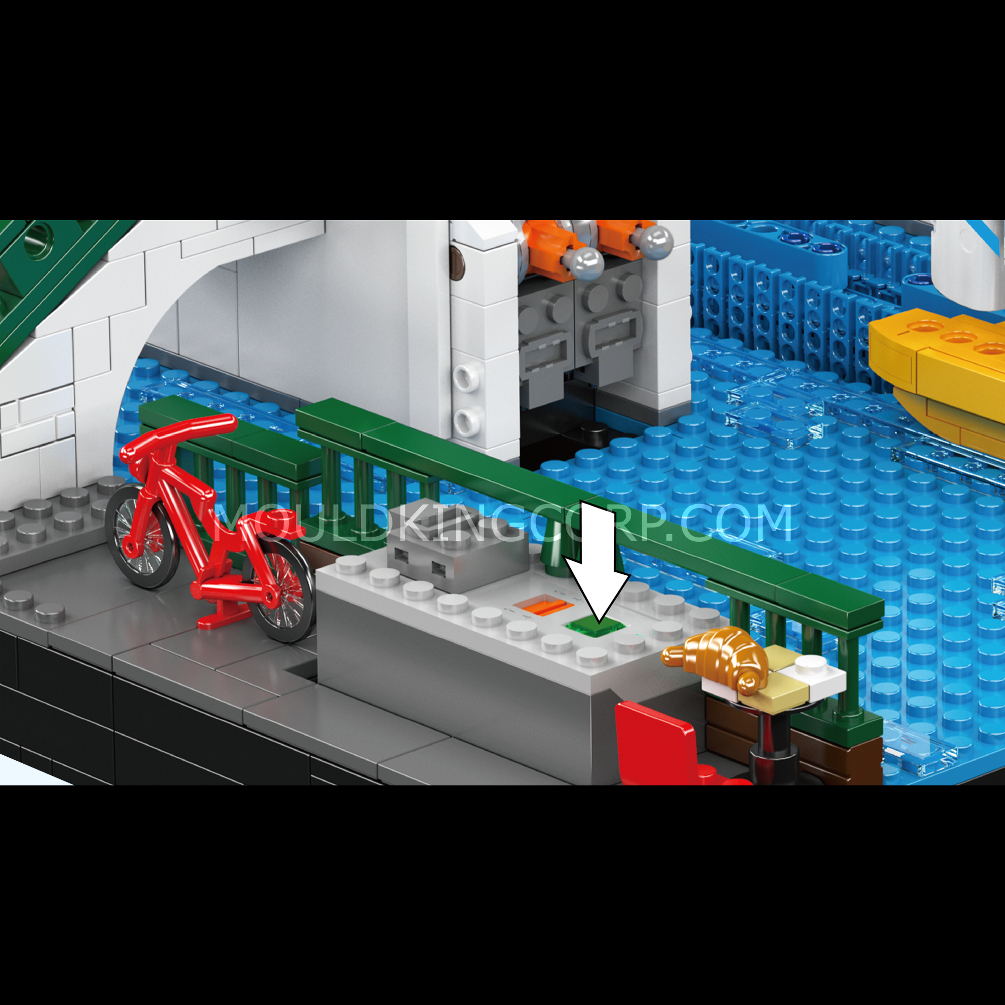 16068 Northern Europe Town Folding Bridge Building Set | 2,066 Pcs - Image 2 of 6 | TheBrickTube