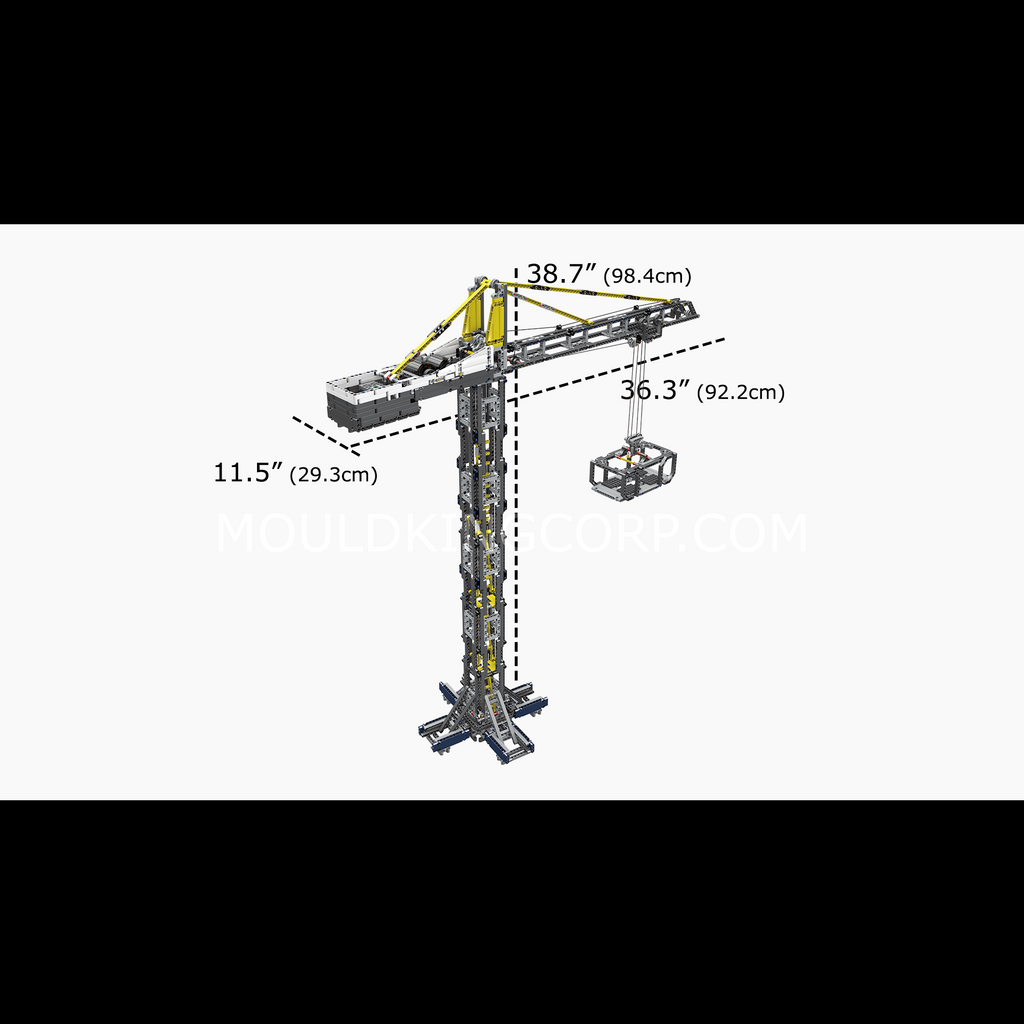 17004 Tower Crane Remote Controlled Building Set | 1,797 PCS - Image 6 of 6 | TheBrickTube