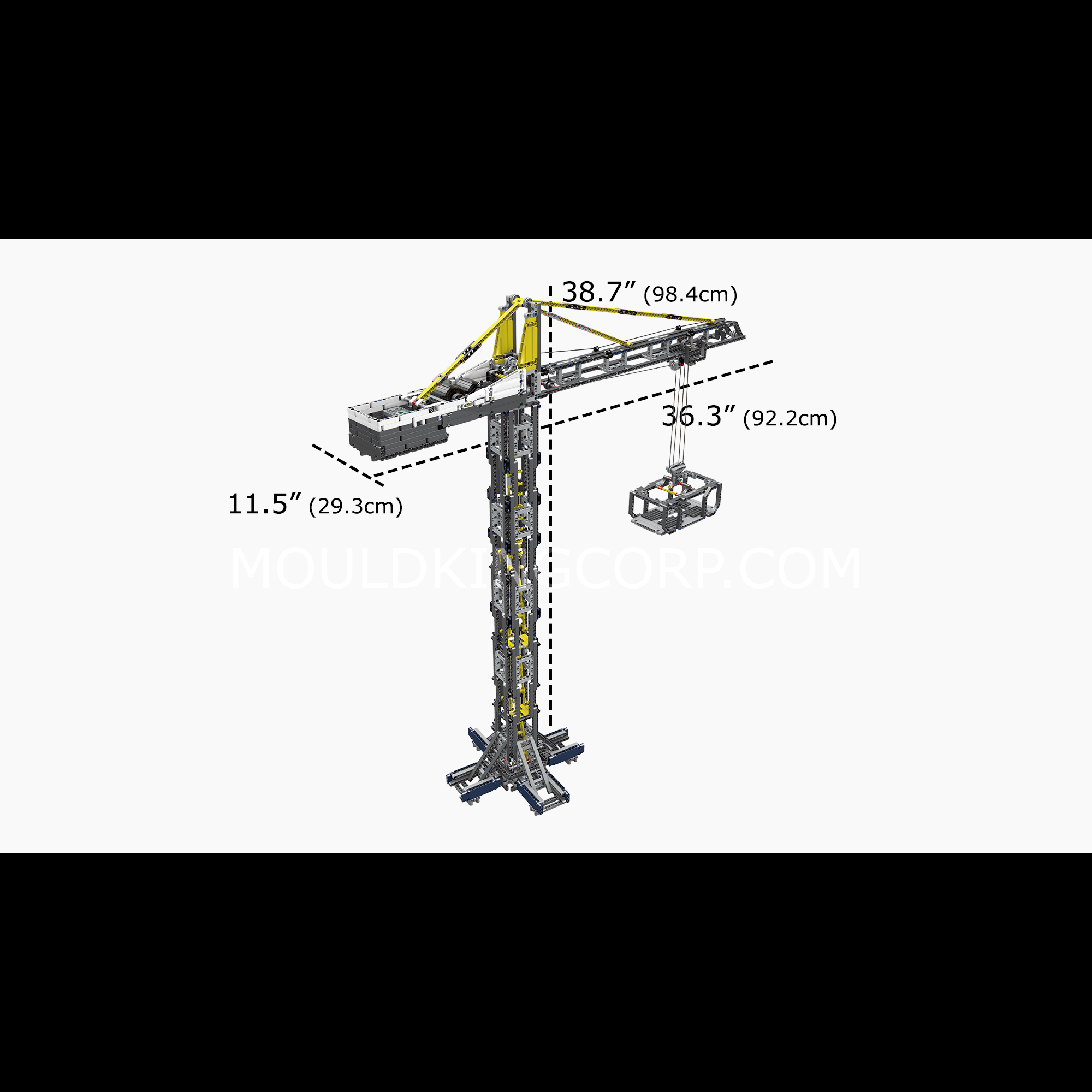17004 Tower Crane Remote Controlled Building Set | 1,797 PCS - Image 6 of 6 | TheBrickTube