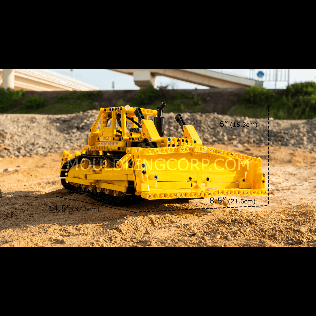 17024 D8K Bulldozer Remote Controlled Building Set | 1,003 PCS - Image 6 of 6 | TheBrickTube
