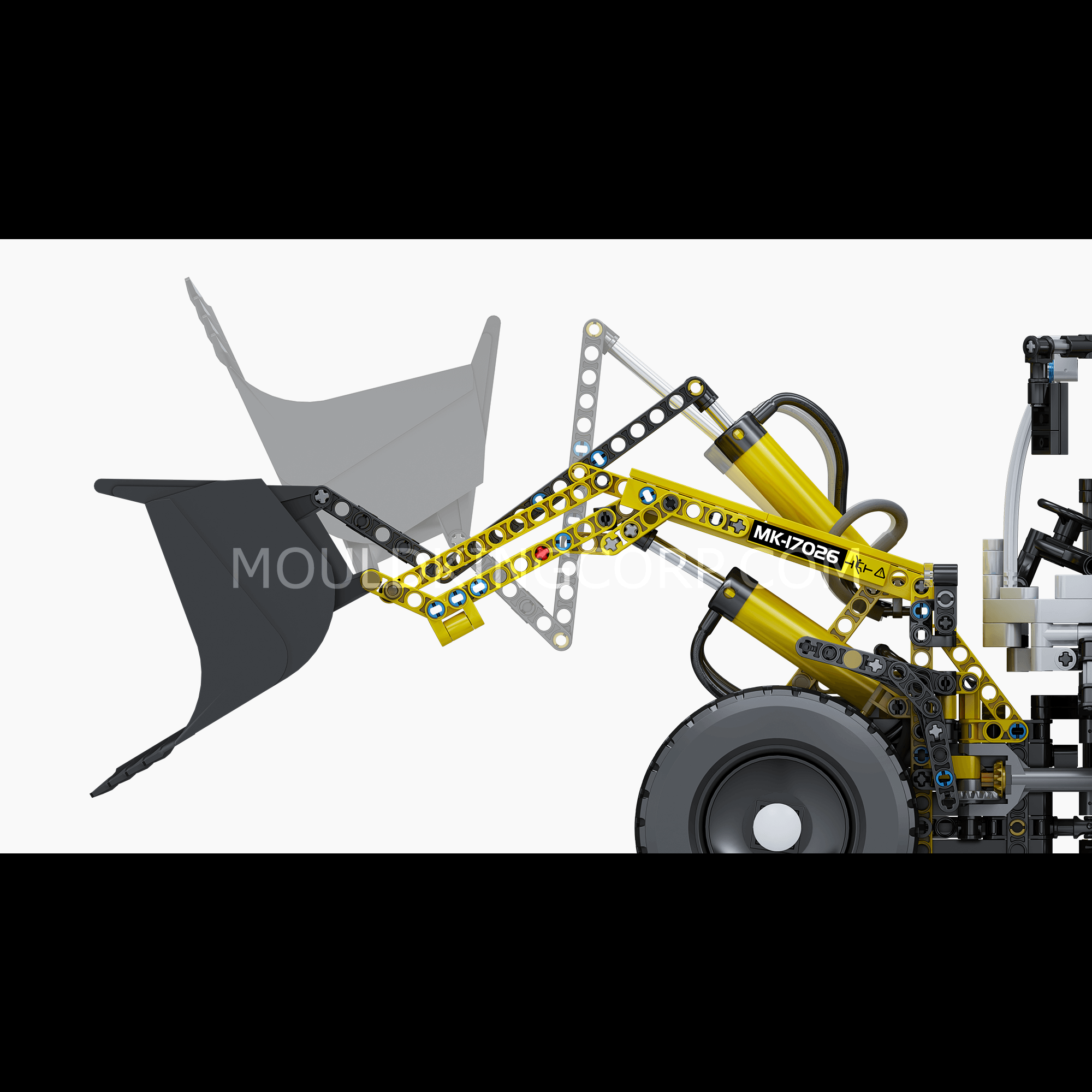 17026 Pneumatic Construction Wheel Loader Building Set | 1,803 Pcs - Image 3 of 6 | TheBrickTube