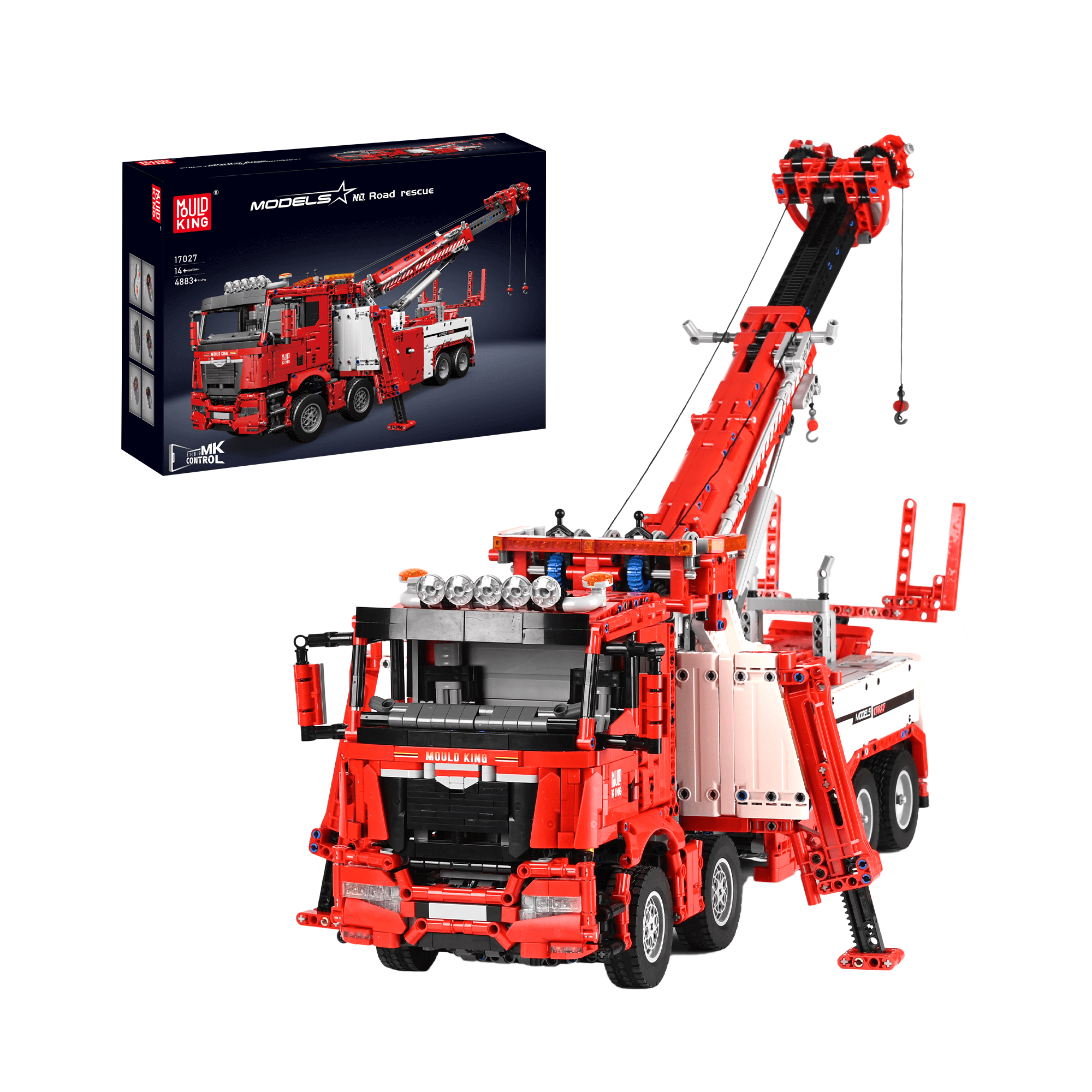 17027 Remote Controlled Fire & Rescue Truck Building Set | 4,883 Pcs - Main Image | TheBrickTube