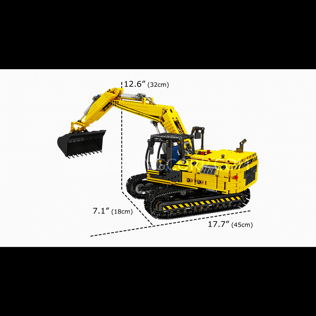 17032/17033 Mechanical Digger Building Model Set | 1,828 PCS - Image 6 of 12 | TheBrickTube