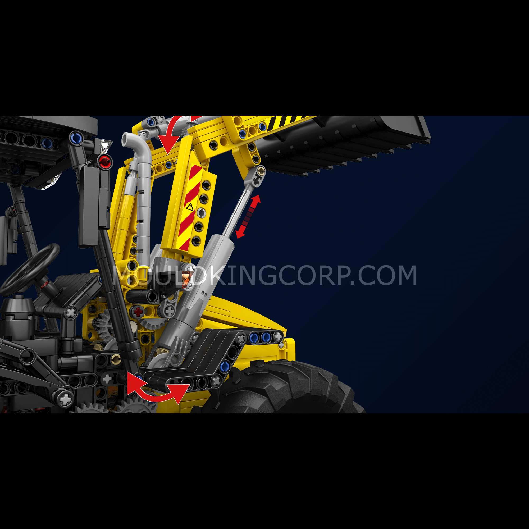 17036 Backhoe Loader Remote Controlled Building Set | 2,239 PCS - Image 2 of 6 | TheBrickTube