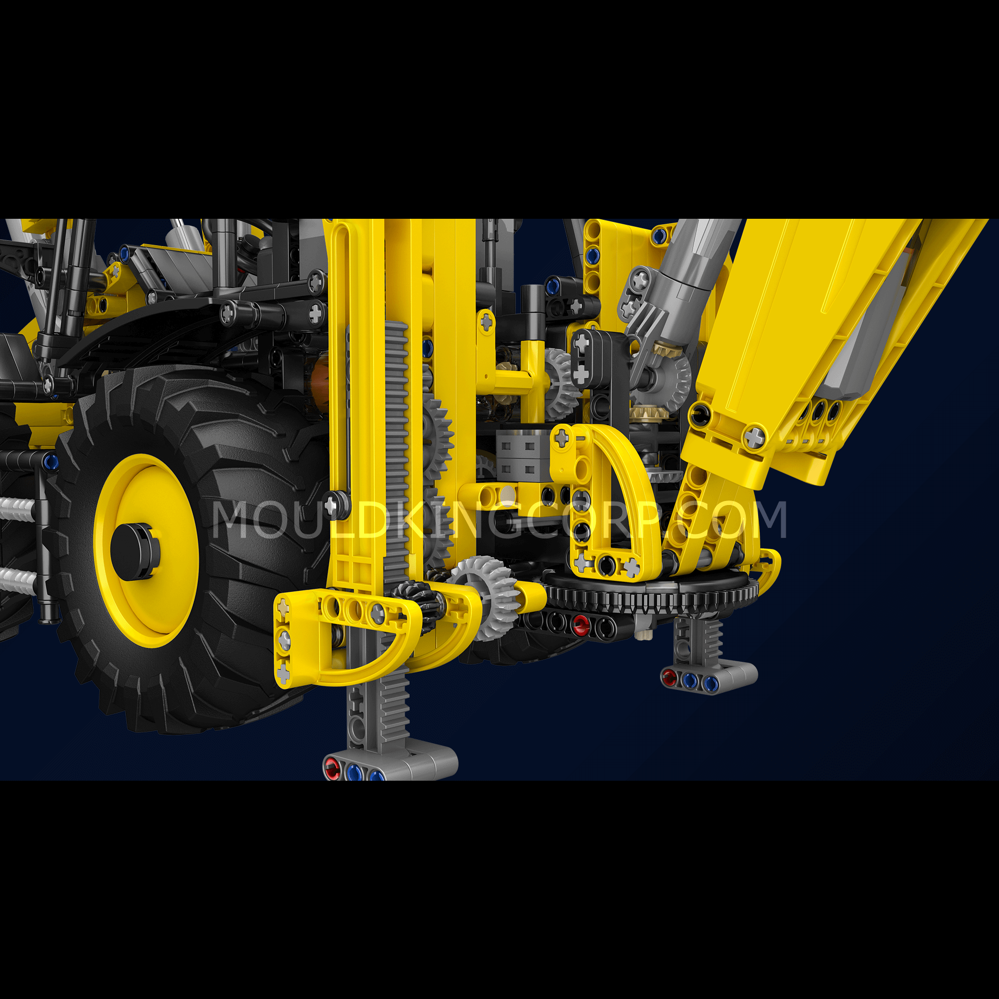17036 Backhoe Loader Remote Controlled Building Set | 2,239 PCS - Image 4 of 6 | TheBrickTube
