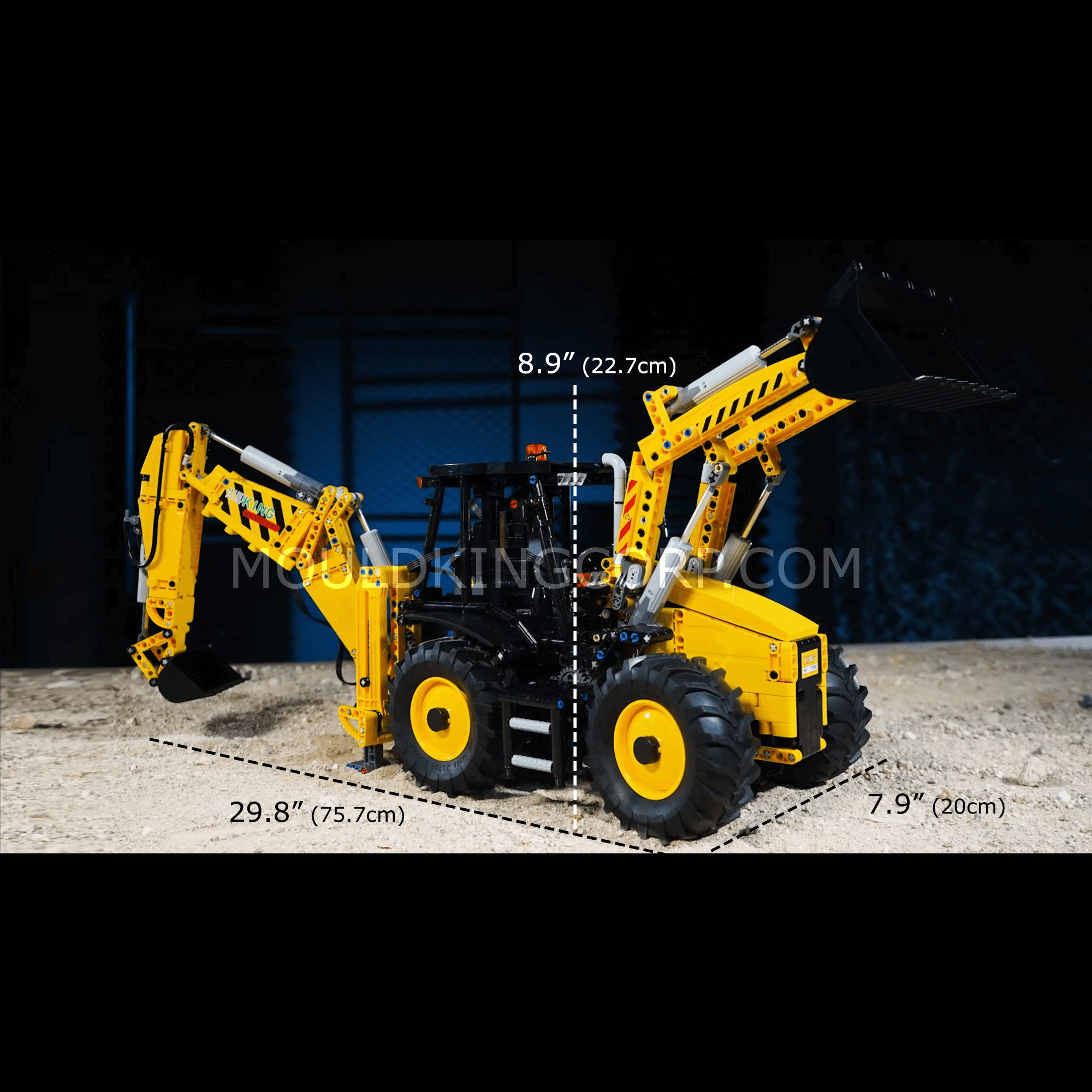 17036 Backhoe Loader Remote Controlled Building Set | 2,239 PCS - Image 6 of 6 | TheBrickTube