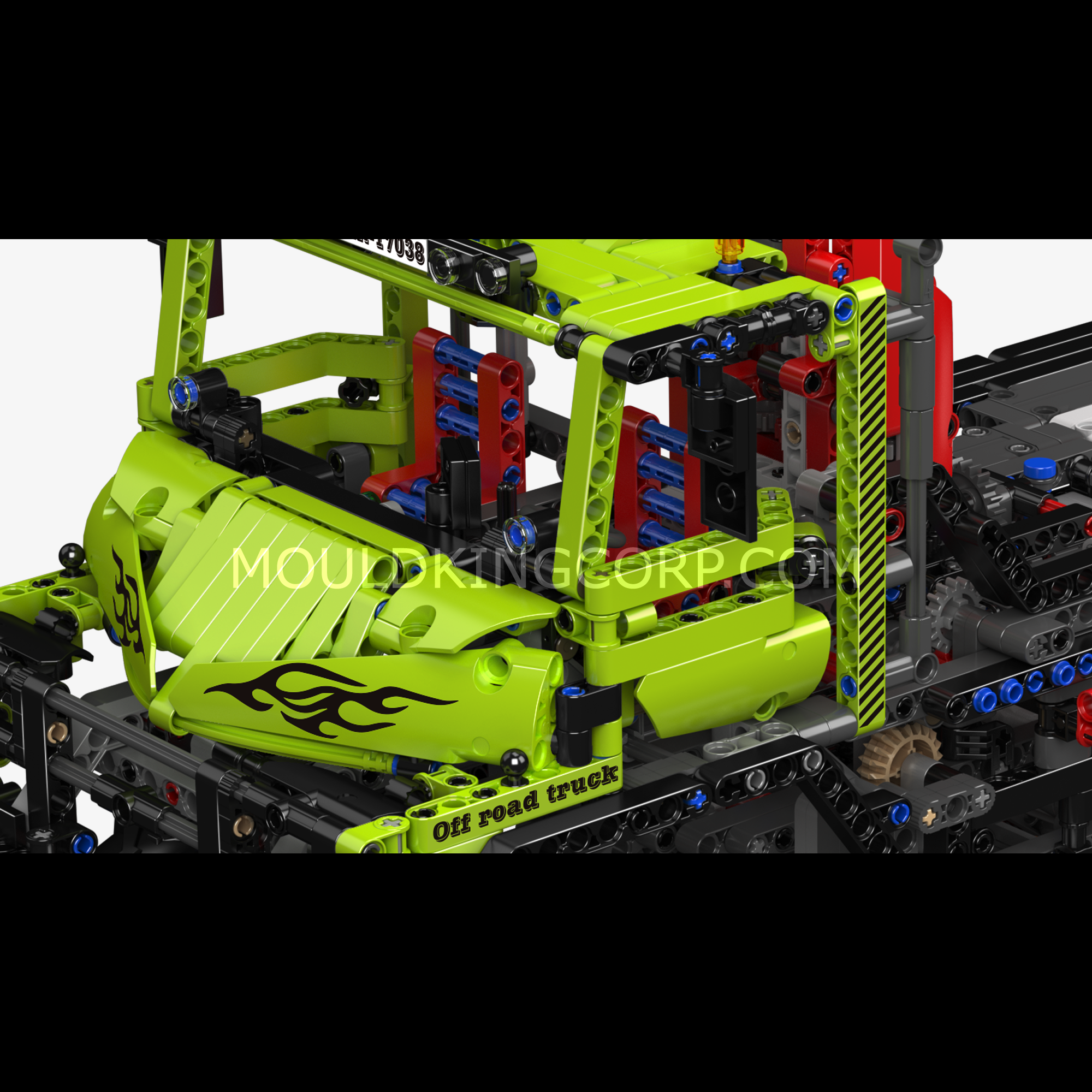 17038 4x4 Off-Road Logging Truck Building Kit | 2,002 Pcs | Building Blocks Set - Image 3 of 6 | TheBrickTube