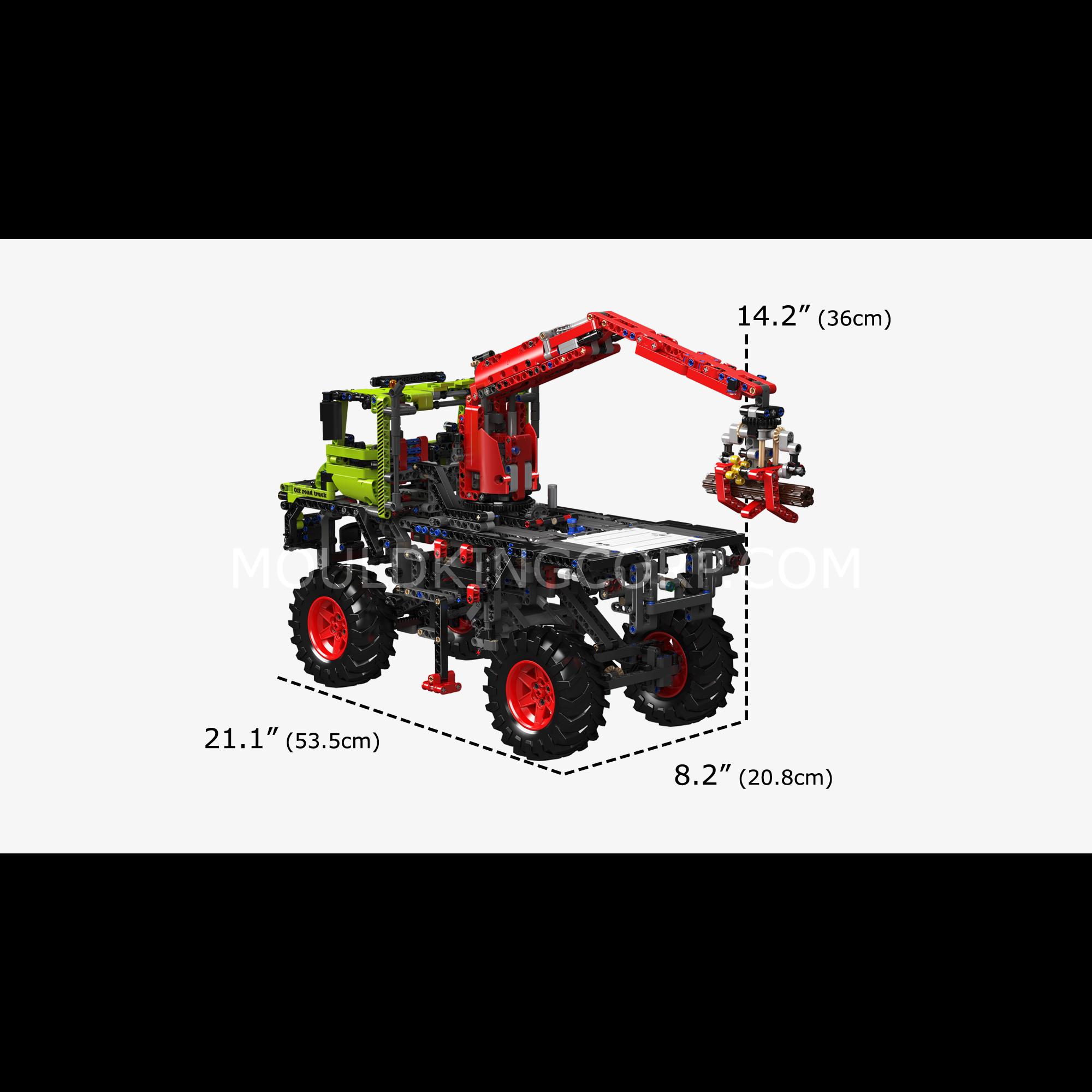 17038 4x4 Off-Road Logging Truck Building Kit | 2,002 Pcs | Building Blocks Set - Image 6 of 6 | TheBrickTube
