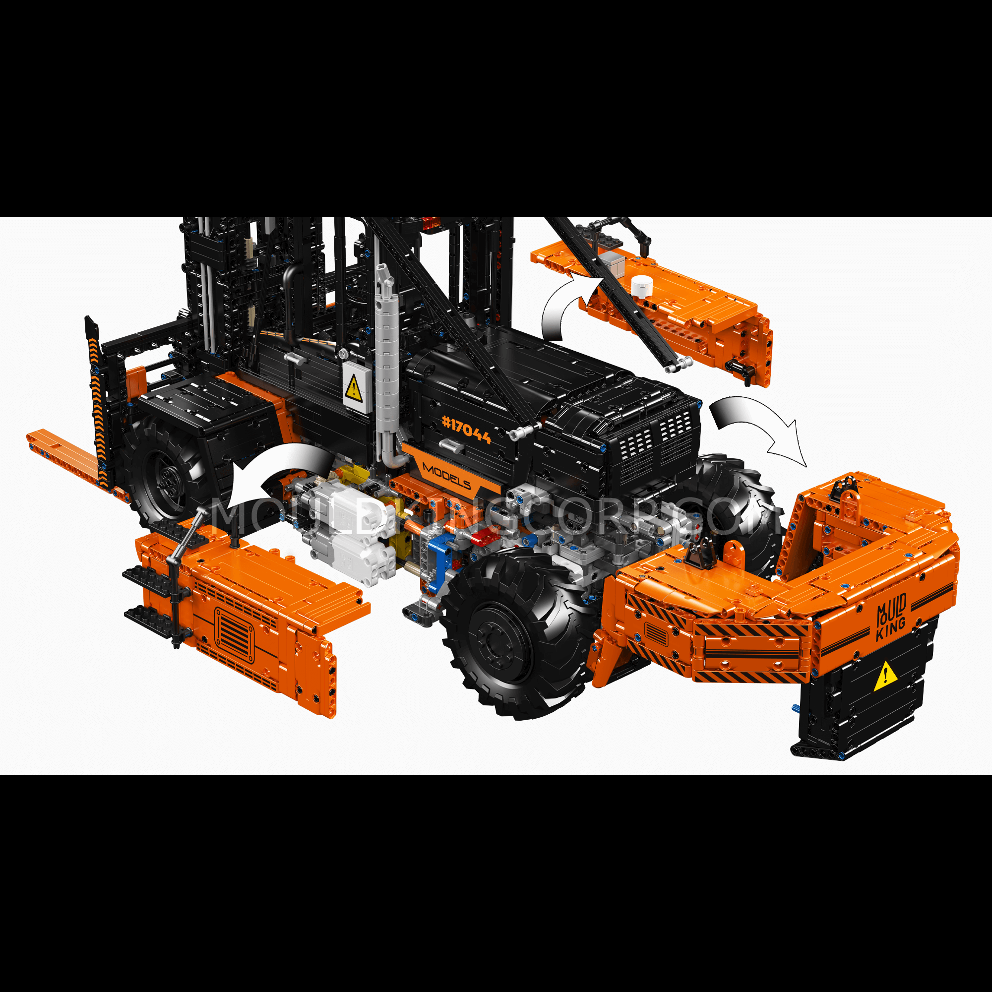17044/17045 Heavy-Duty Forklift Remote Controlled Building Set | 4,579 Pcs - Image 11 of 12 | TheBrickTube