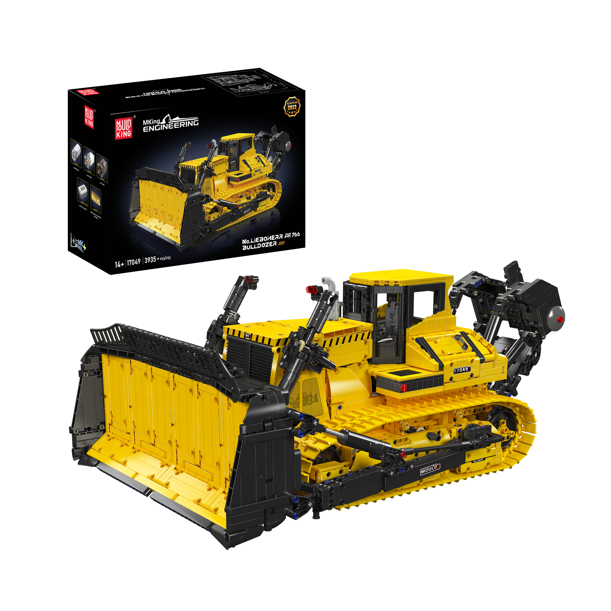 17049 Liebherr PR766 Remote Controlled Bulldozer Building Set | 3,568 PCS - Main Image | TheBrickTube