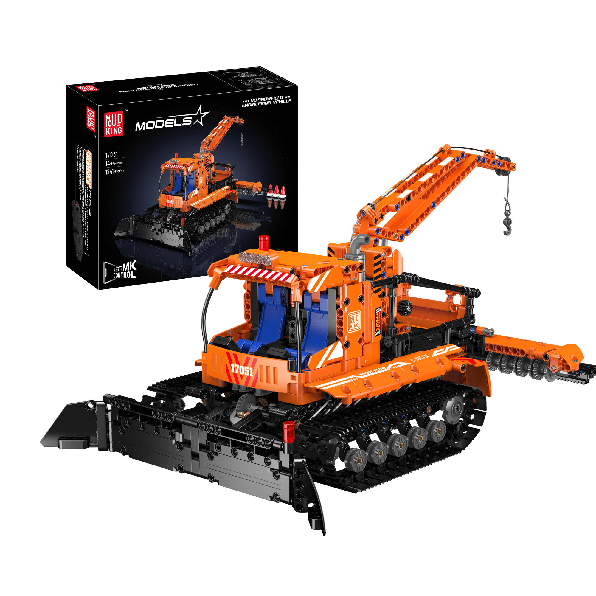 17051 Remote Controlled Snow Groomer Building Set | 1,241 Pcs - Main Image | TheBrickTube