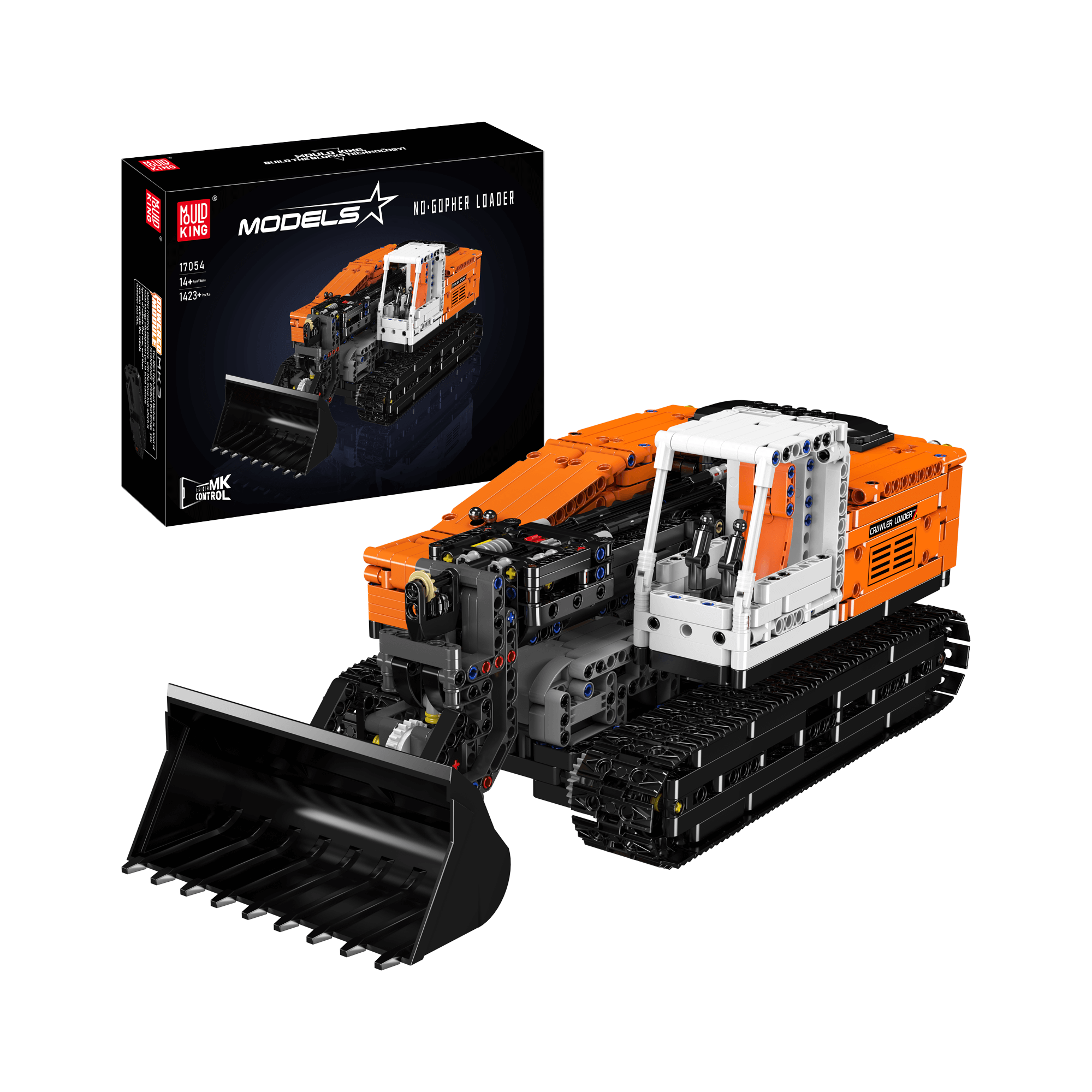 17054 Remote Controlled Crawler Loader | 1,423 Pcs | Building Blocks Set - Main Image | TheBrickTube