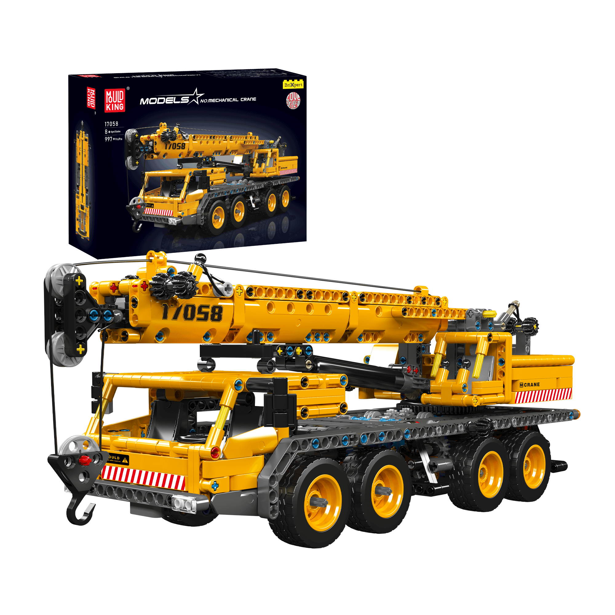 17058 Mobile Crane Model Building Set | 997 Pcs - Main Image | TheBrickTube