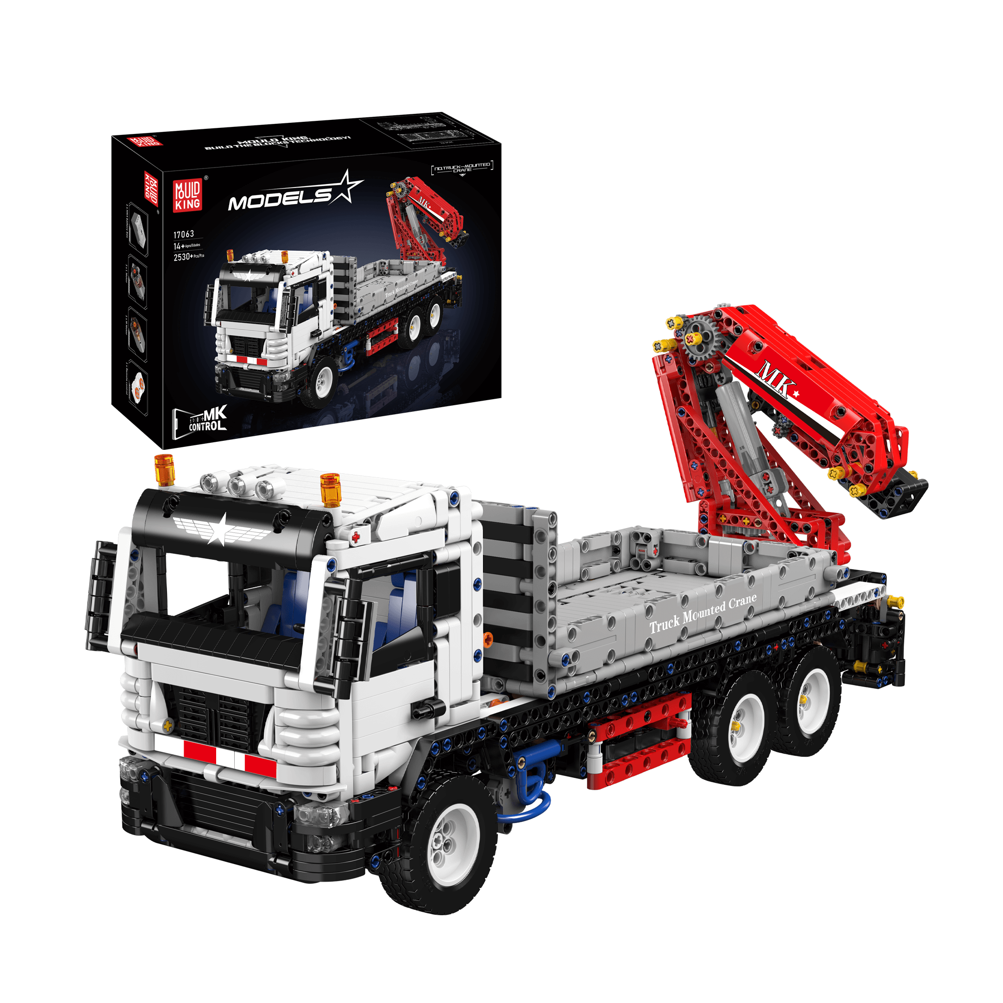 17063 Truck-Mounted Crane Building Set | 2,530 Pcs - Main Image | TheBrickTube