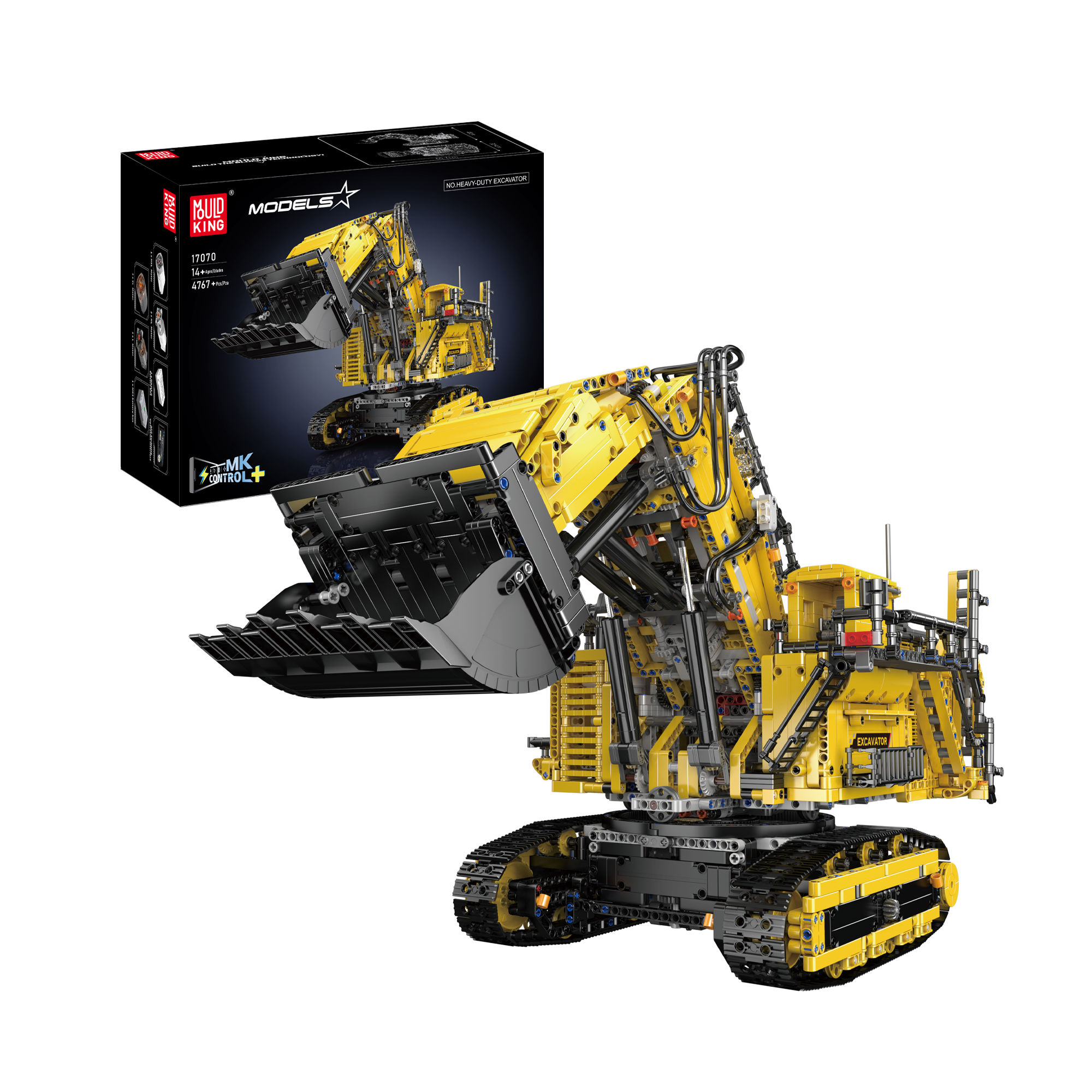 17070 Liebherr R 9800 Mining Excavator Building Sets | 4,767 PCS - Main Image | TheBrickTube