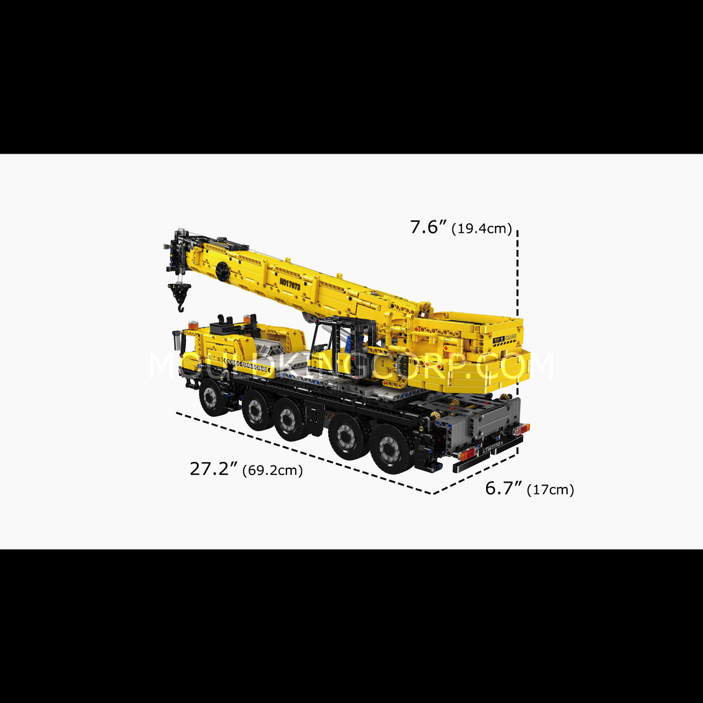 17073/17074 LTM 1110 Mobile Crane Building Set | 3,218 Pcs - Image 6 of 12 | TheBrickTube