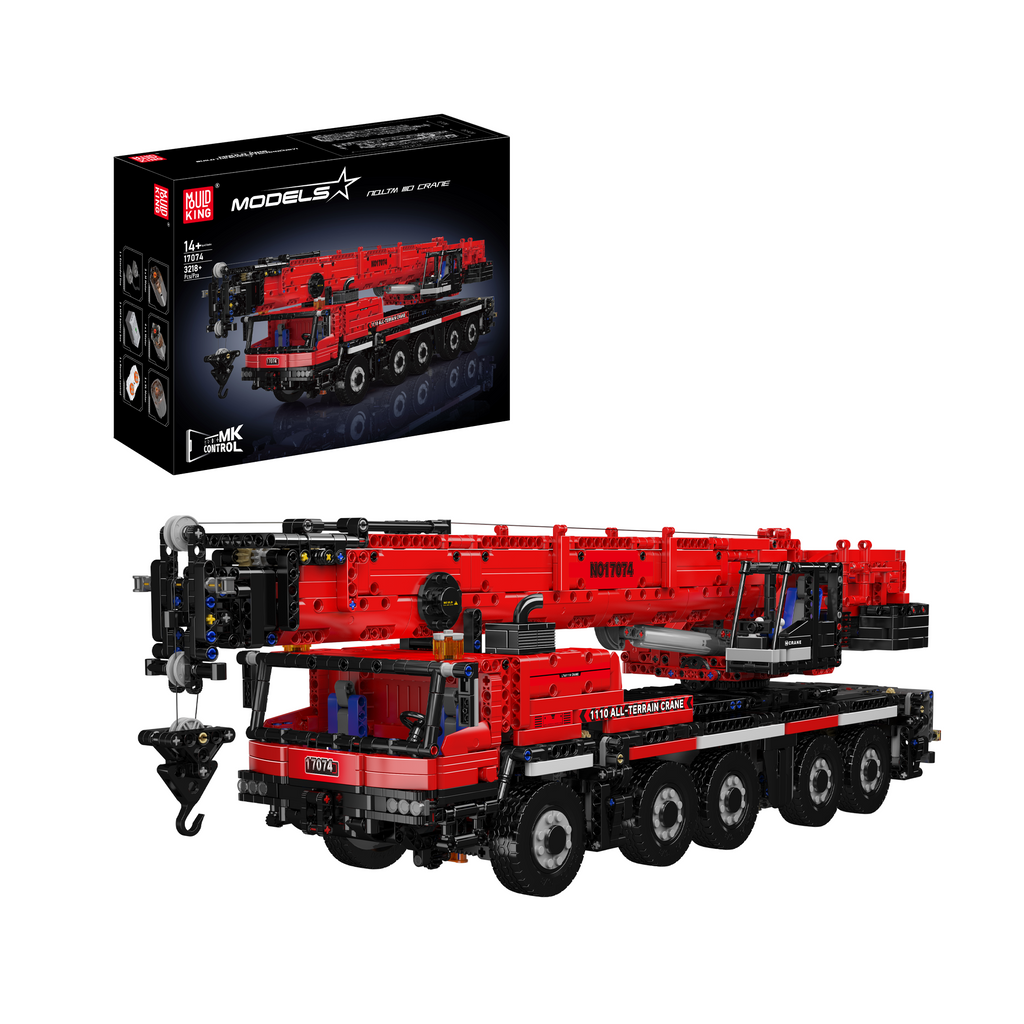 17073/17074 LTM 1110 Mobile Crane Building Set | 3,218 Pcs - Image 7 of 12 | TheBrickTube
