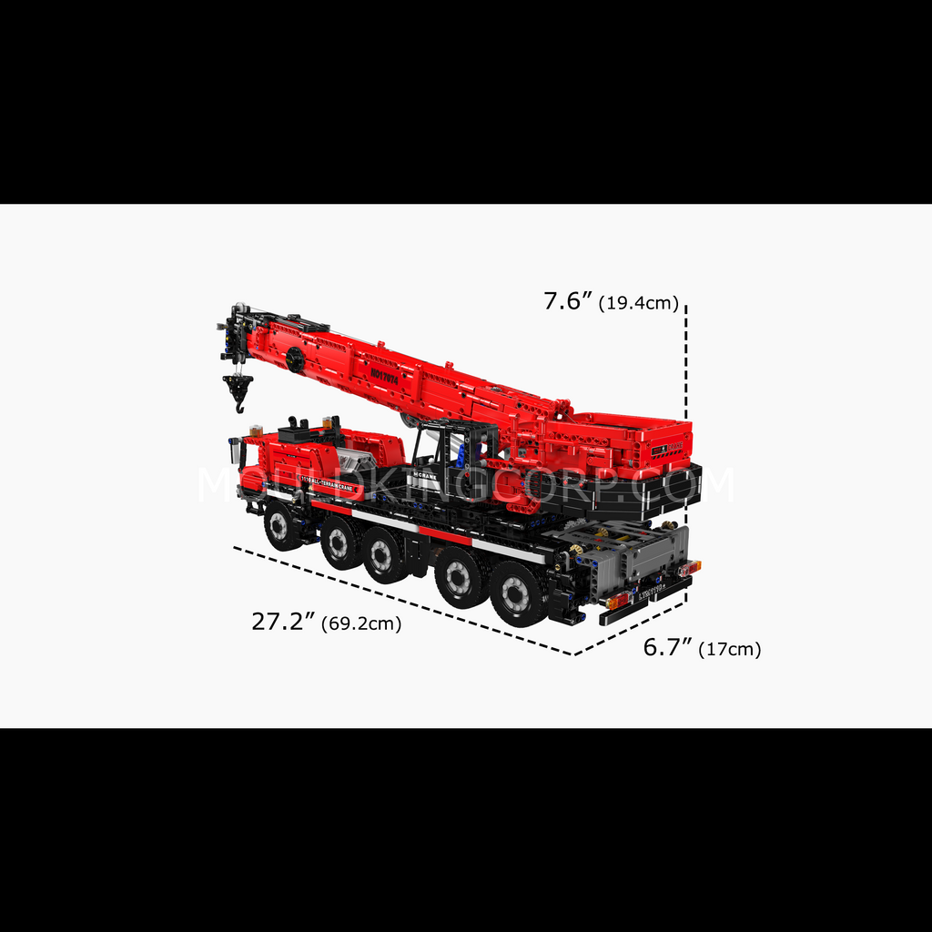 17073/17074 LTM 1110 Mobile Crane Building Set | 3,218 Pcs - Image 12 of 12 | TheBrickTube