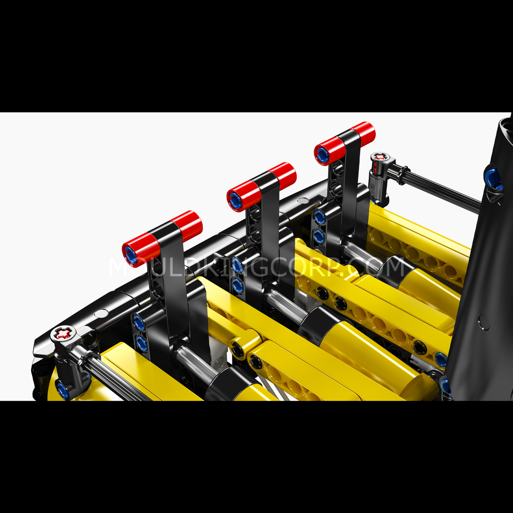17077 Hydraulic Log Grapple Trailer Building Set | 866 Pcs - Image 4 of 6 | TheBrickTube