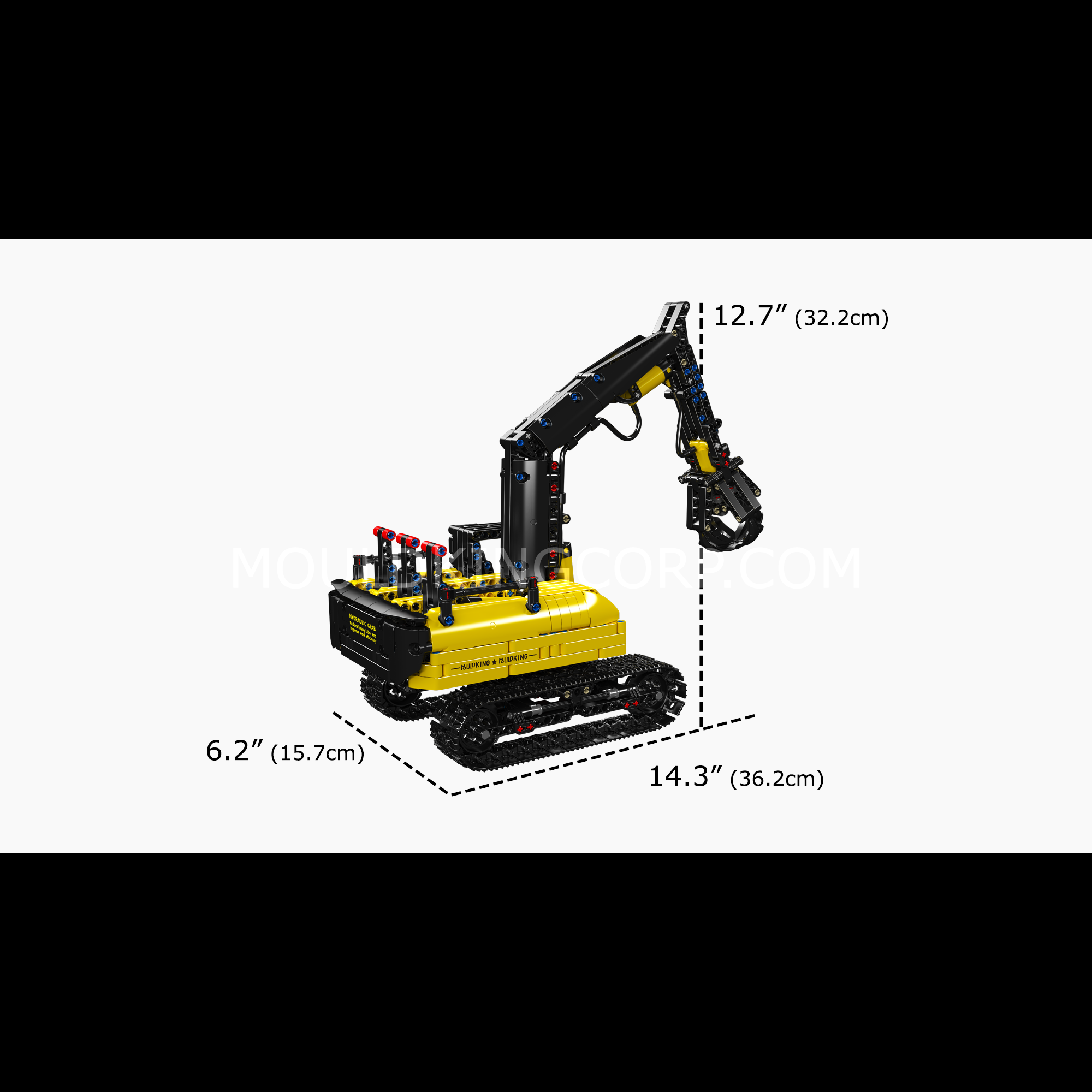 17077 Hydraulic Log Grapple Trailer Building Set | 866 Pcs - Image 6 of 6 | TheBrickTube
