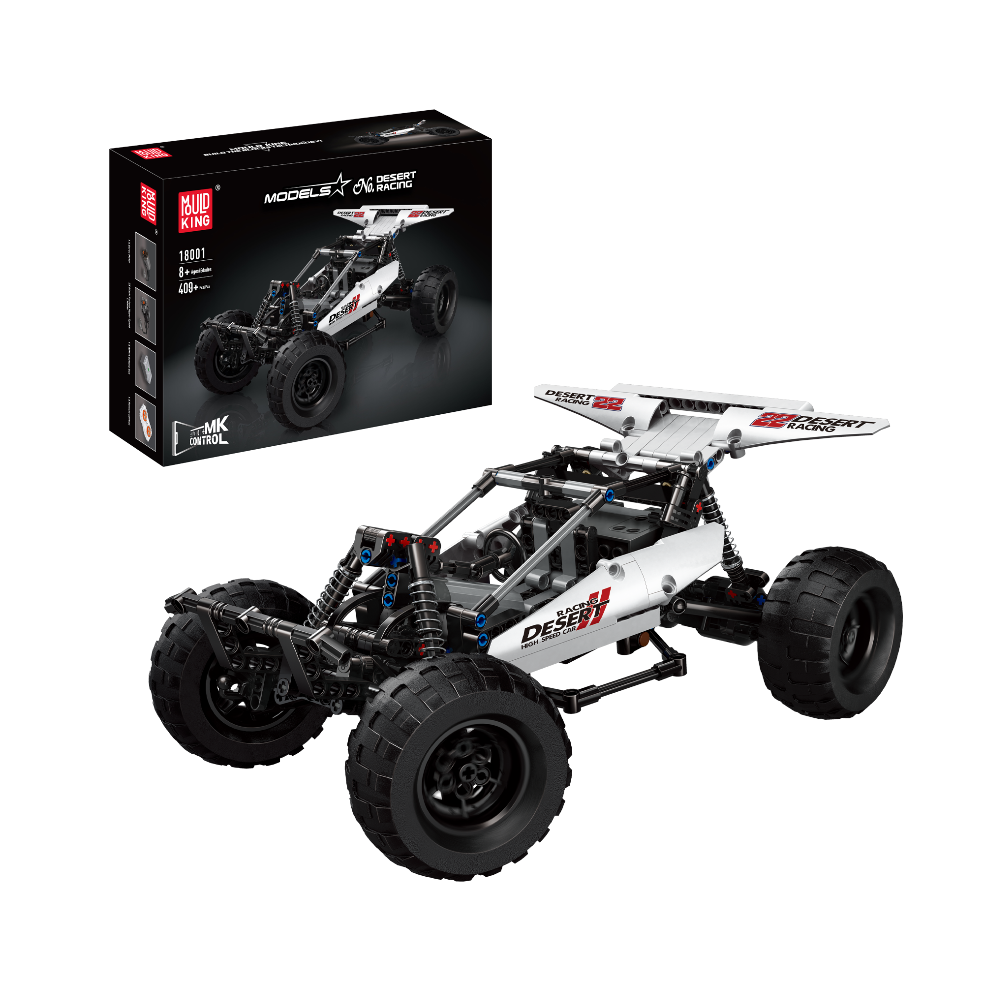 18001 Desert Racing Buggy Remote Controlled Building Set | 409 PCS - Main Image | TheBrickTube