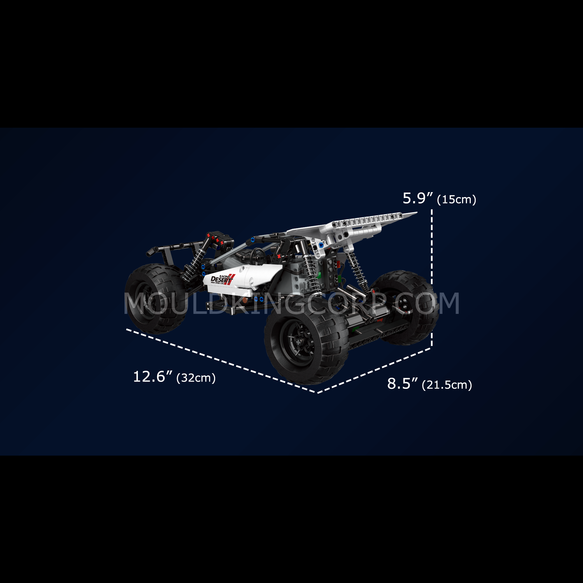 18001 Desert Racing Buggy Remote Controlled Building Set | 409 PCS - Image 6 of 6 | TheBrickTube