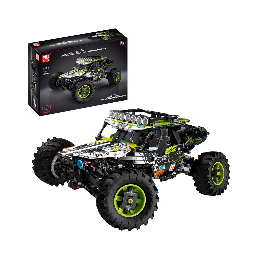 18002 Green Hound Remote Controlled Buggy Building Kit | 1,890 PCS - Main Image | TheBrickTube