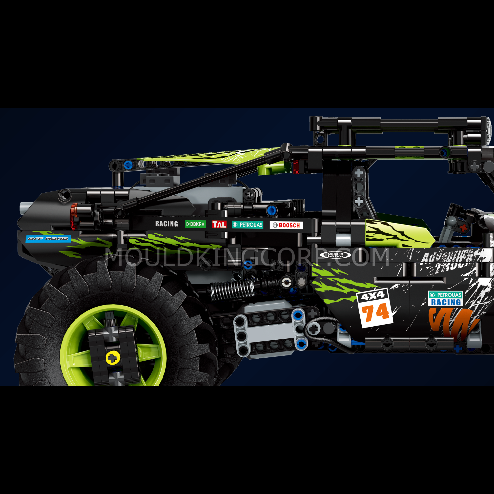 18002 Green Hound Remote Controlled Buggy Building Kit | 1,890 PCS - Image 3 of 6 | TheBrickTube