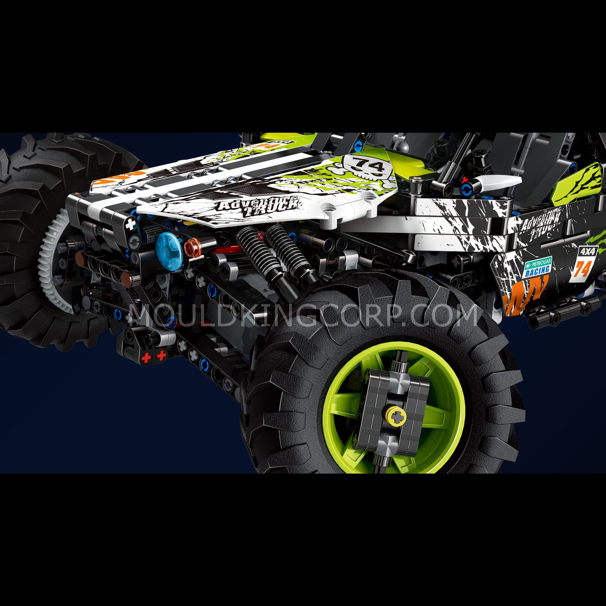 18002 Green Hound Remote Controlled Buggy Building Kit | 1,890 PCS - Image 4 of 6 | TheBrickTube