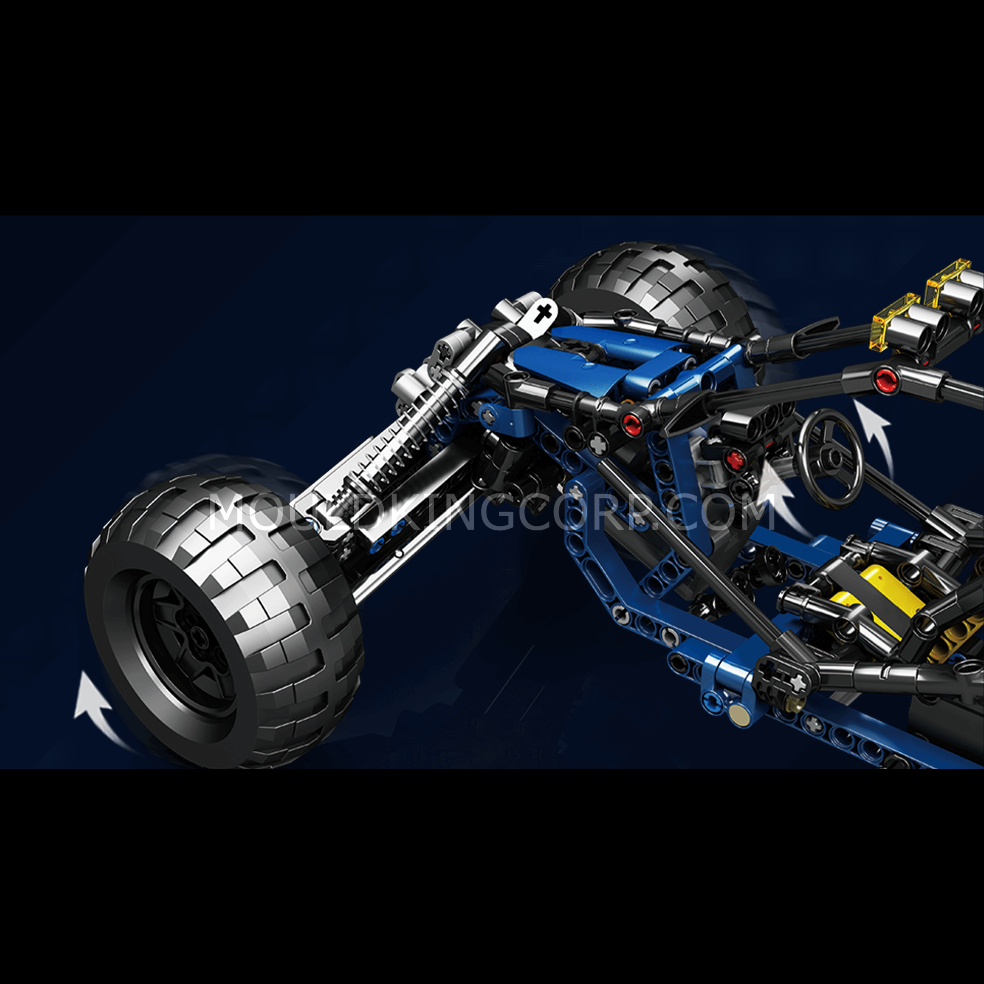18018 Lightning Buggy Remote Controlled Building Set | 532 PCS - Image 3 of 6 | TheBrickTube