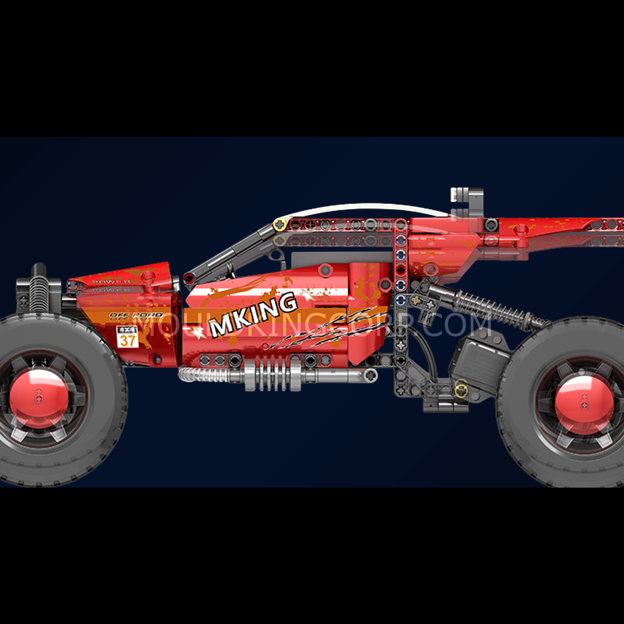 18019B Hurricane Graffiti Buggy Remote Controlled Building Set | 708 PCS - Image 4 of 6 | TheBrickTube