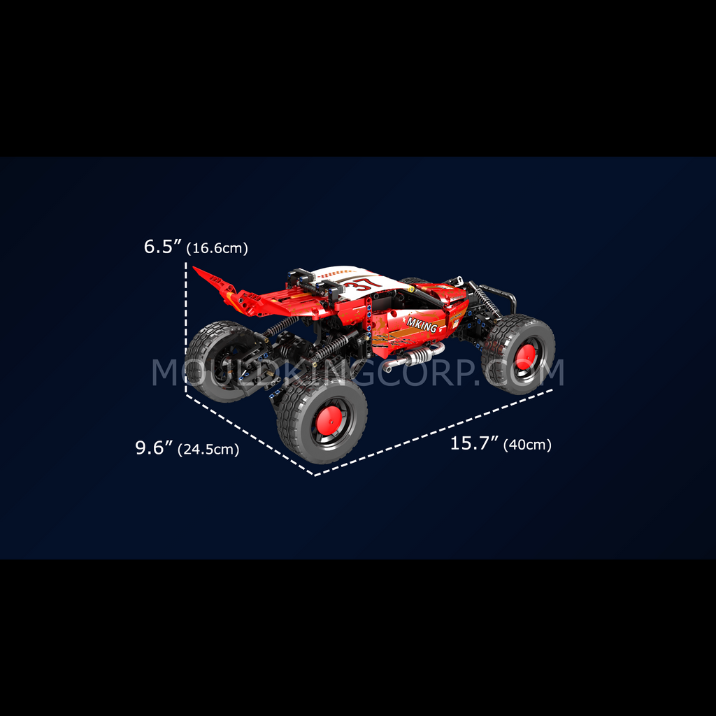 18019B Hurricane Graffiti Buggy Remote Controlled Building Set | 708 PCS - Image 6 of 6 | TheBrickTube