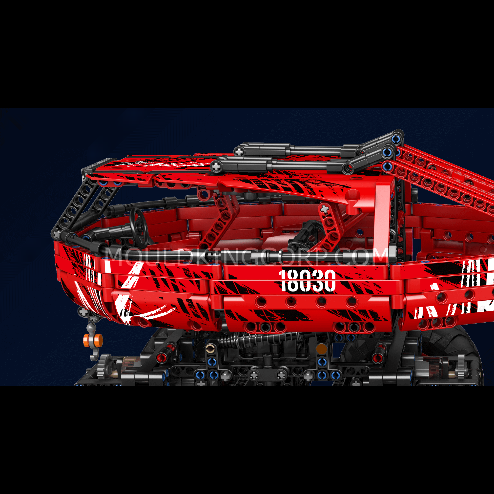 18030 Remote Control Red Firefox Climb Car Building Set | 1,962 PCS - Image 4 of 6 | TheBrickTube