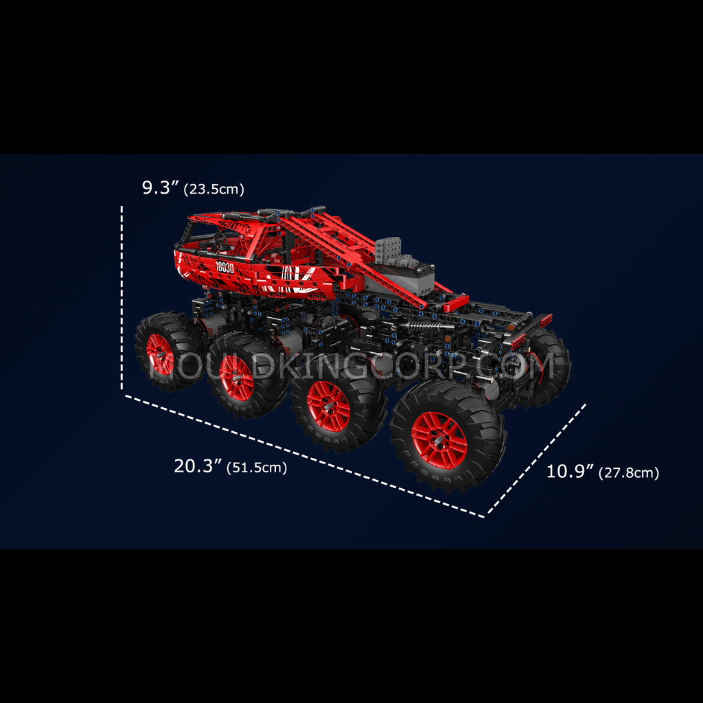 18030 Remote Control Red Firefox Climb Car Building Set | 1,962 PCS - Image 6 of 6 | TheBrickTube